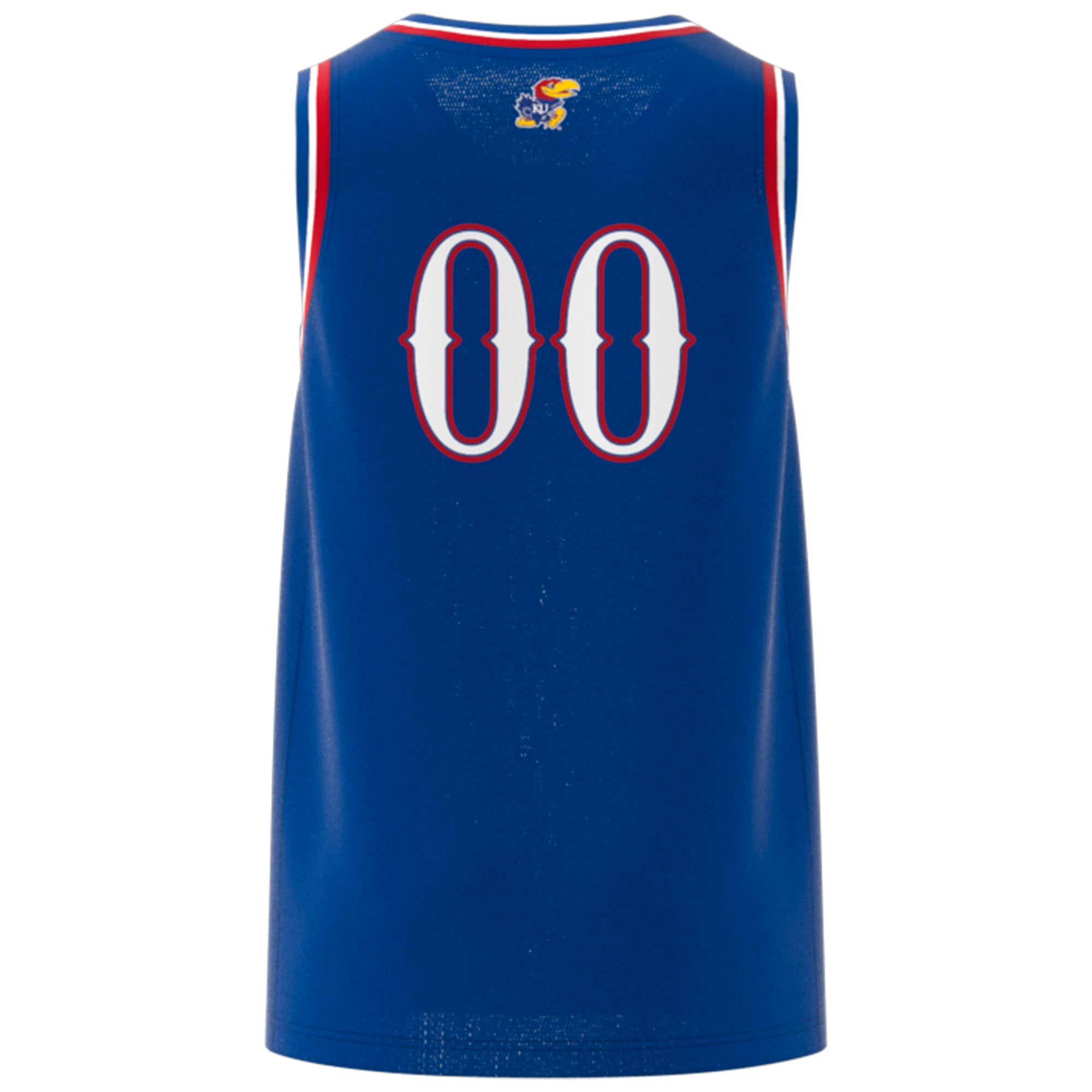 #00 Kansas Jayhawks Jersey Royal - back view