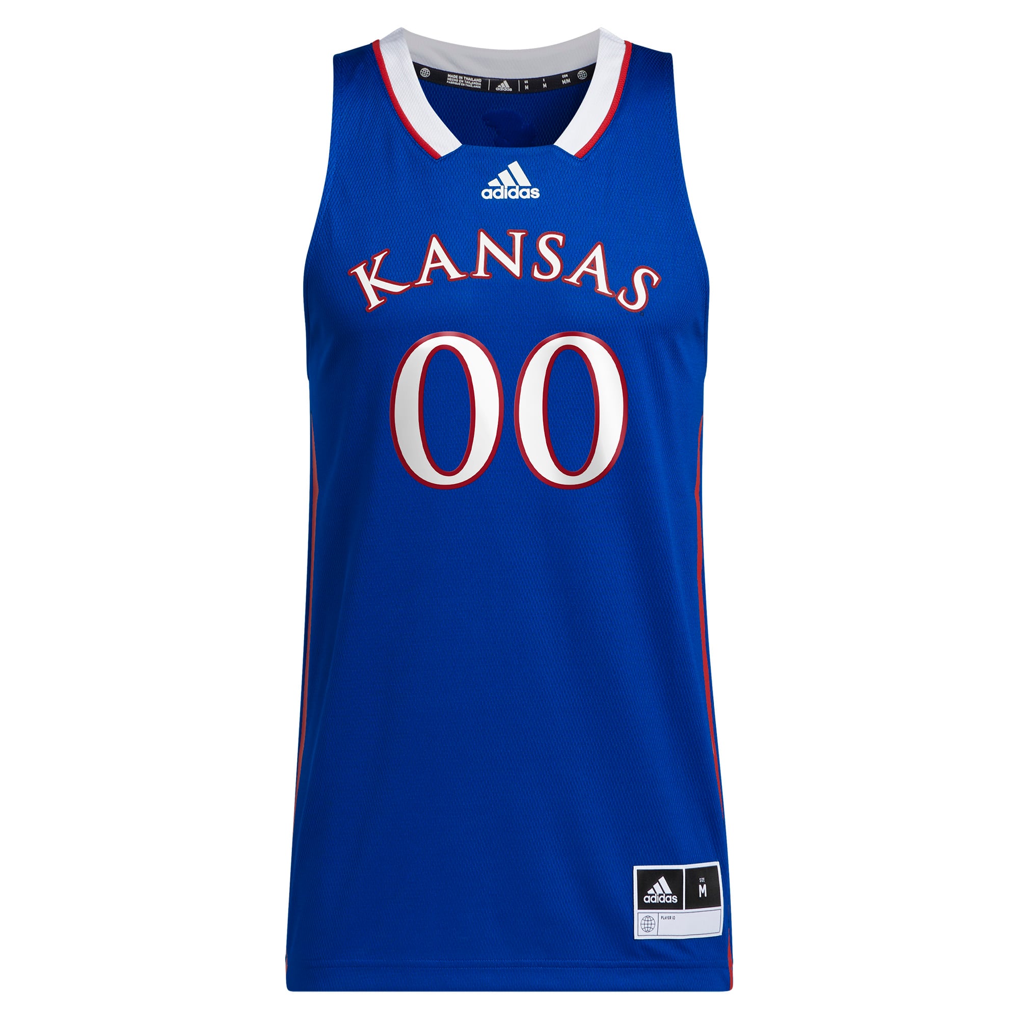 Kansas Jayhawks Unisex Men's Basketball Jersey Royal - front view