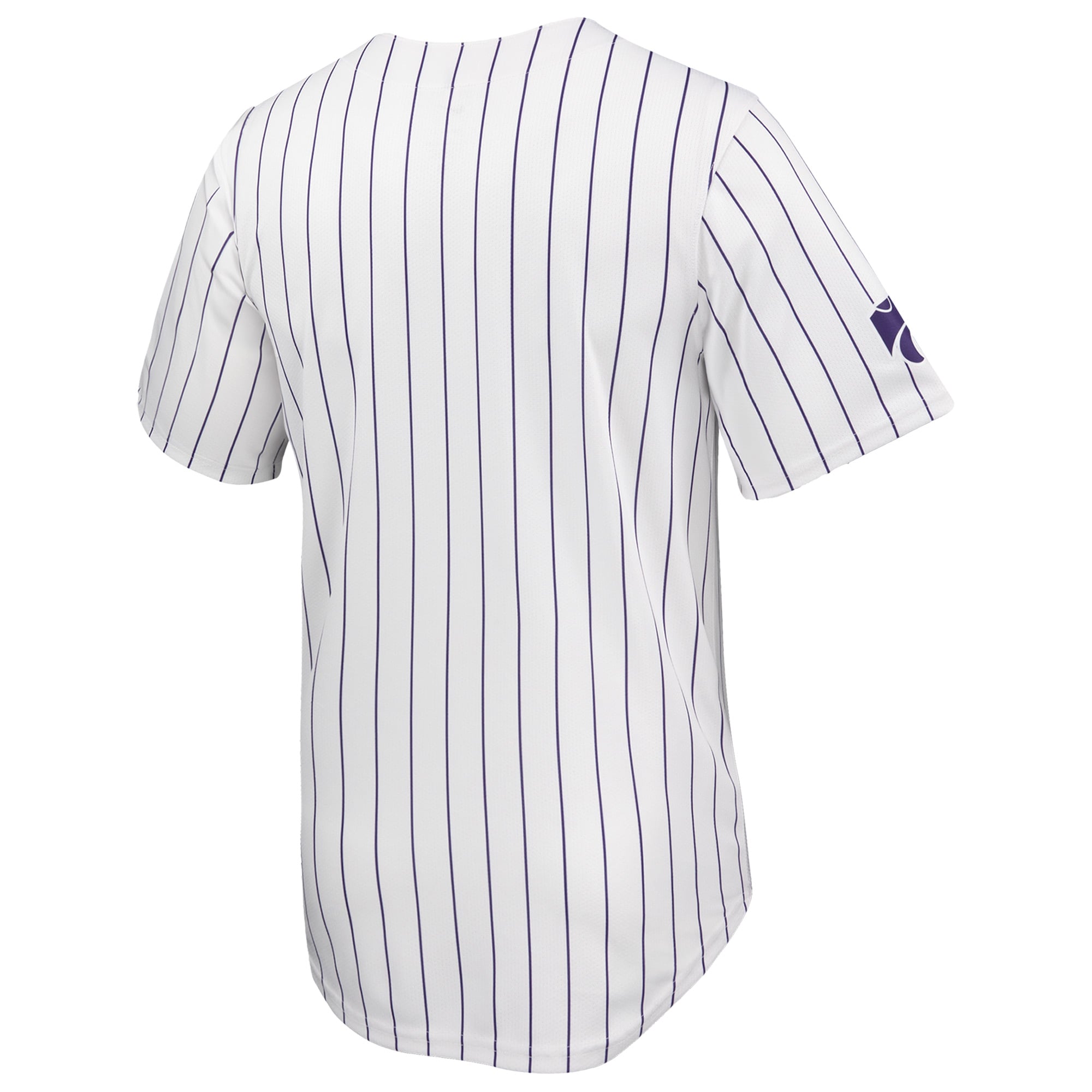 Kansas State Wildcats Baseball Jersey White - back view