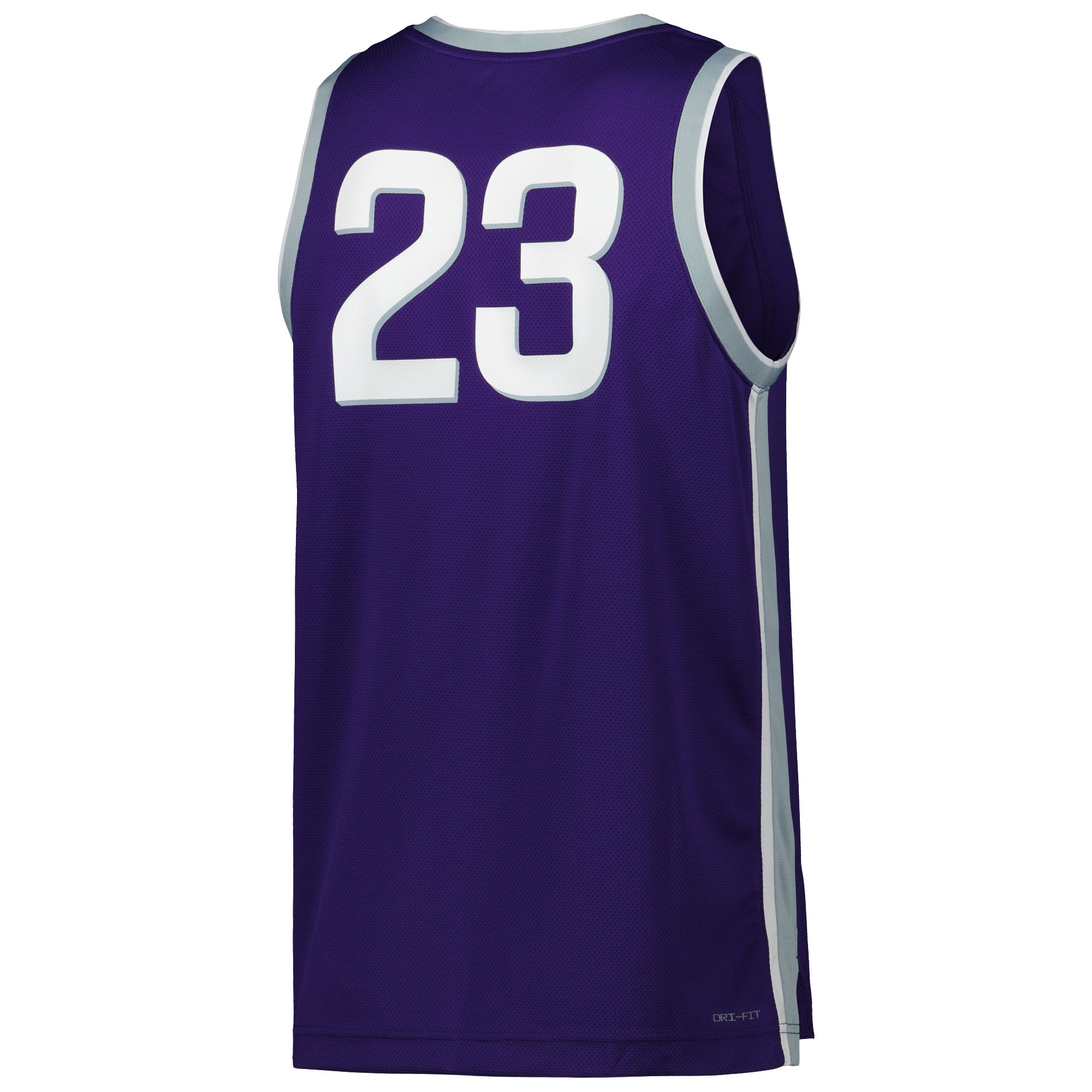 #23 Kansas State Wildcats Basketball Jersey Purple - back view