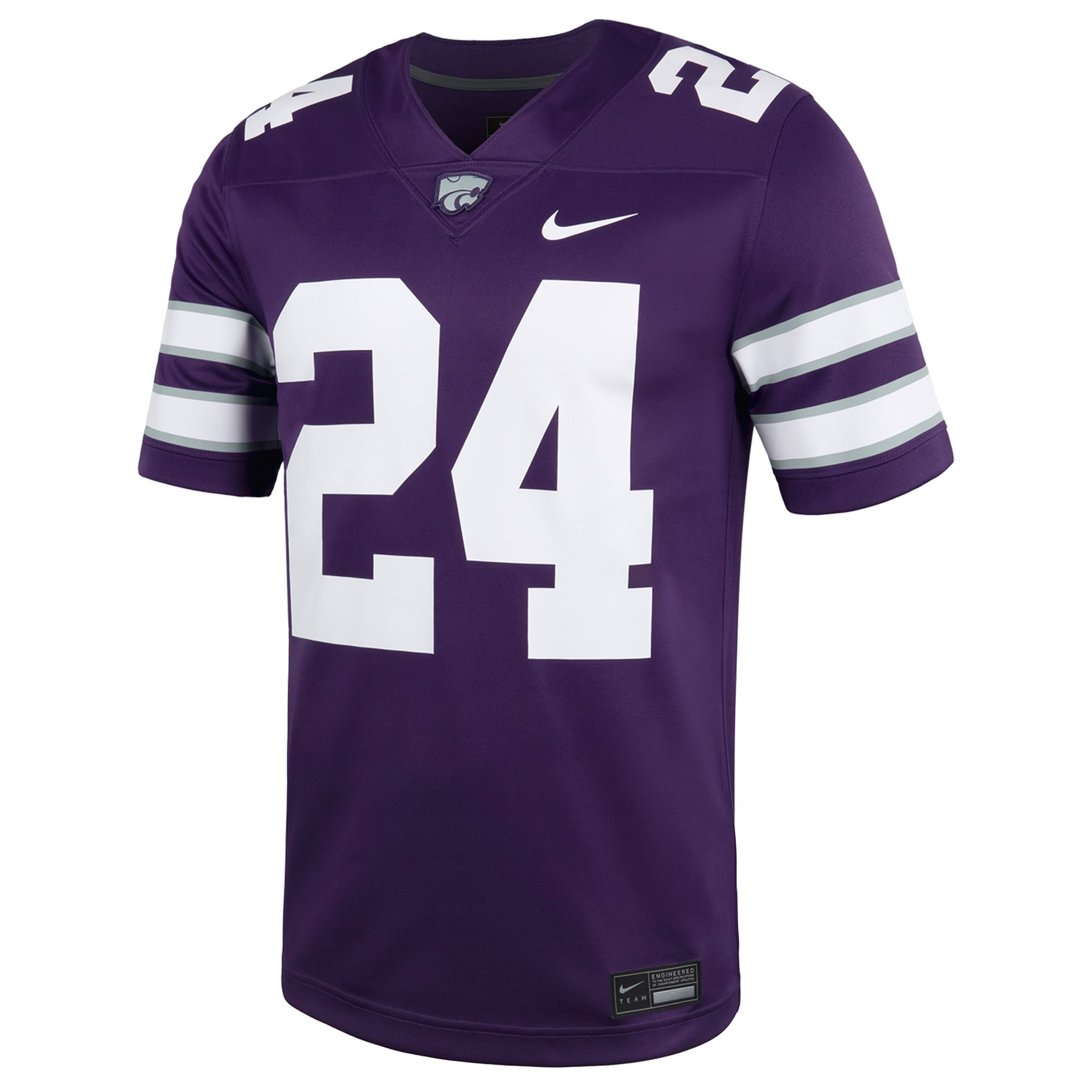 #24 Kansas State Wildcats Football Jersey - Purple - front view