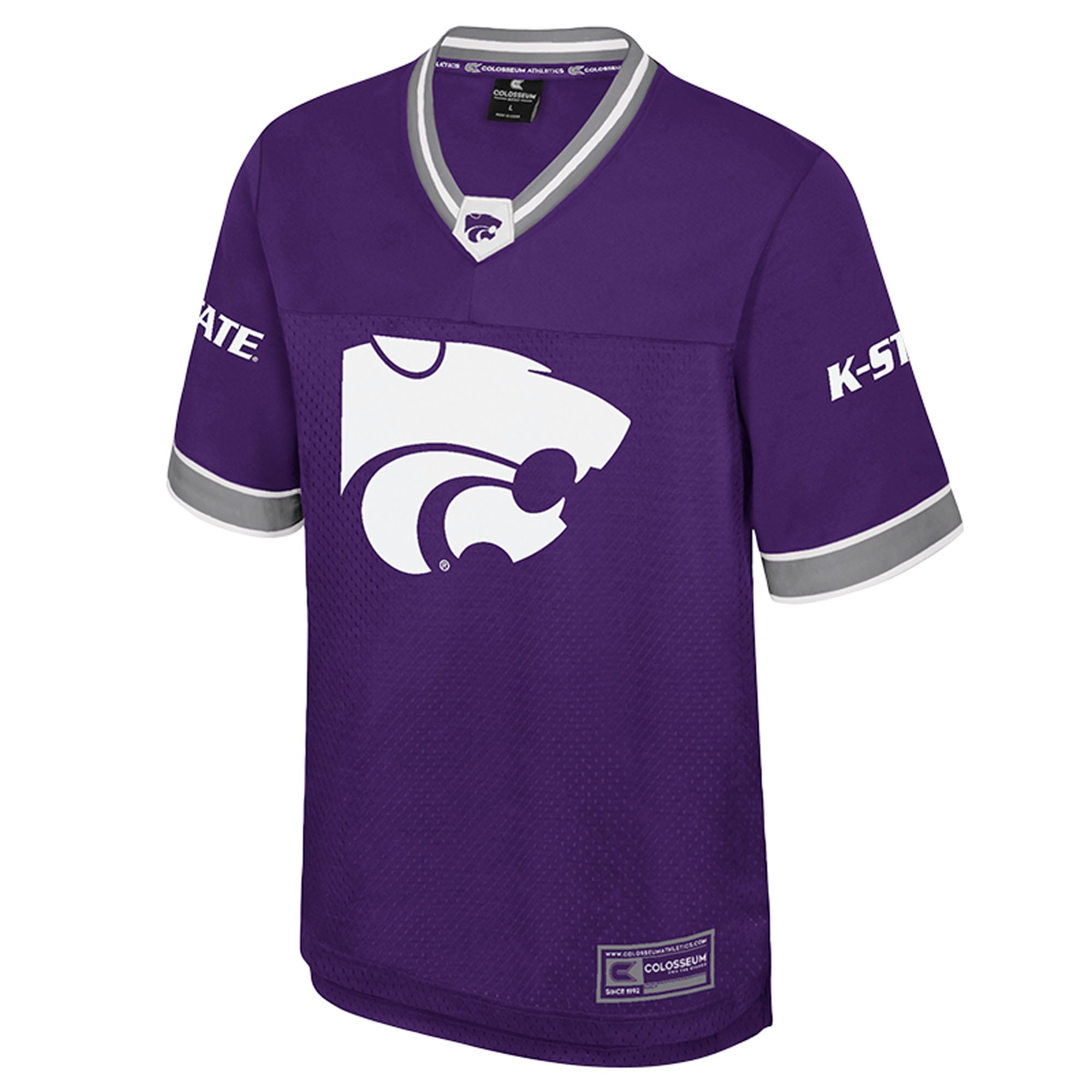 Kansas State Wildcats Nothing But The Hits Football Jersey Purple - front view