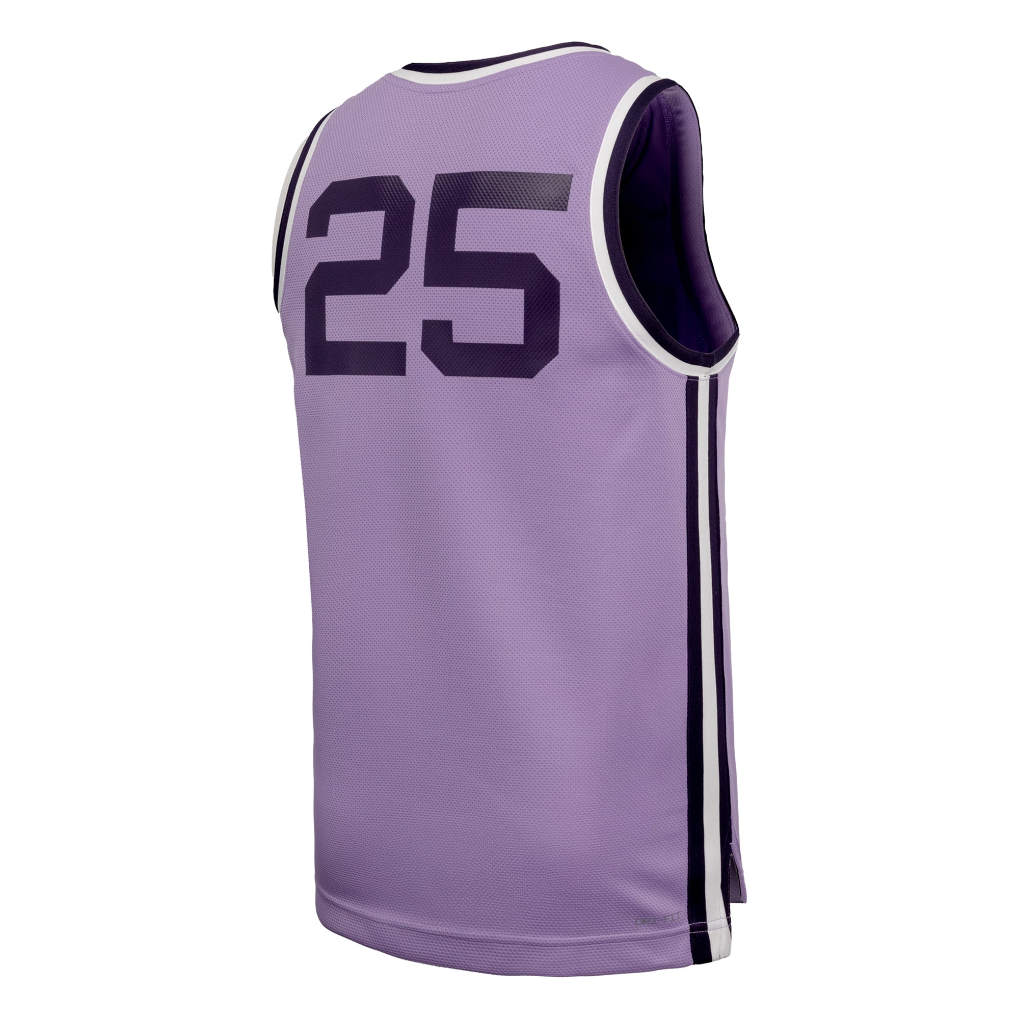 #24 Kansas State Wildcats Retro Basketball Jersey Lavender - back view