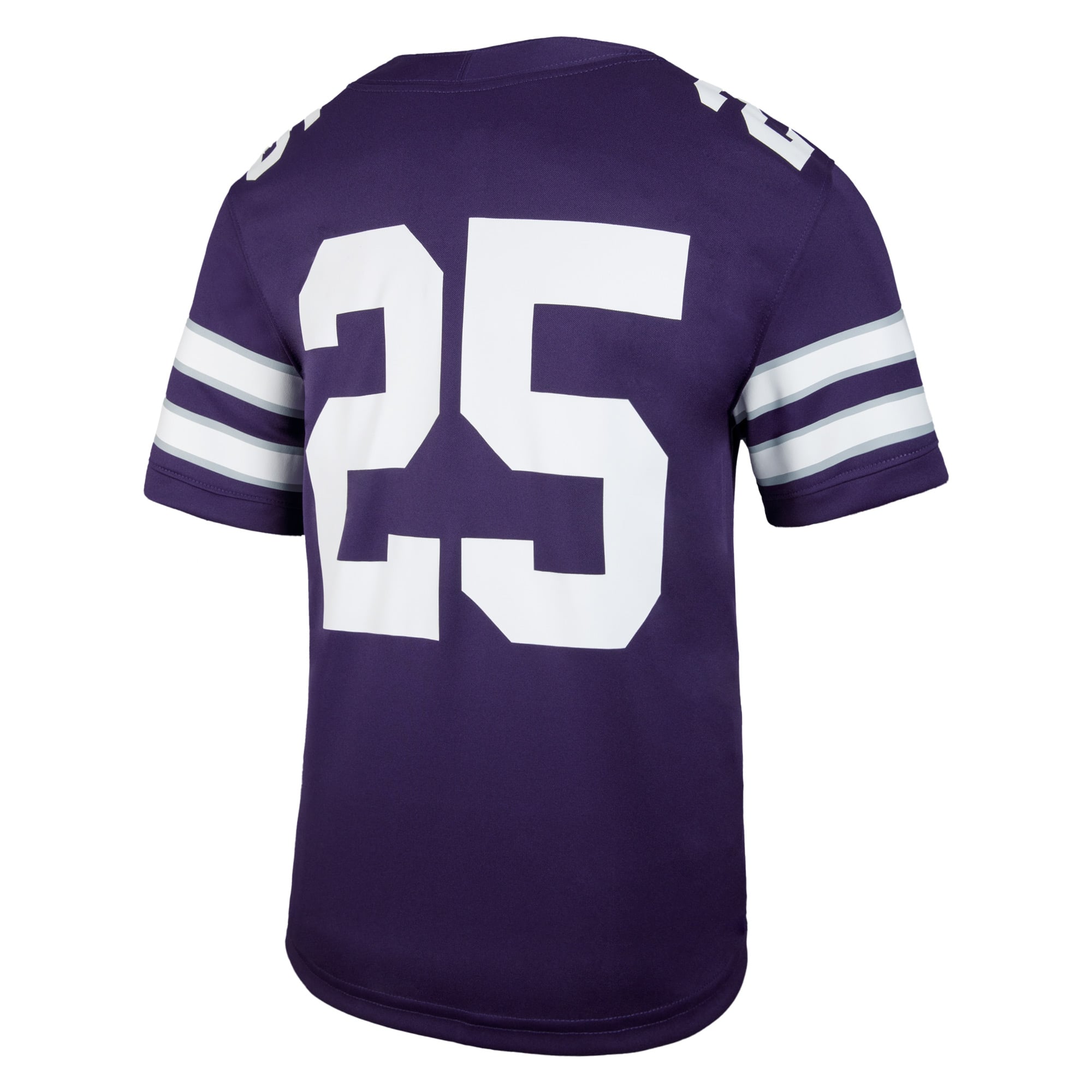 #25 Kansas State Wildcats Youth Jersey Purple - back view