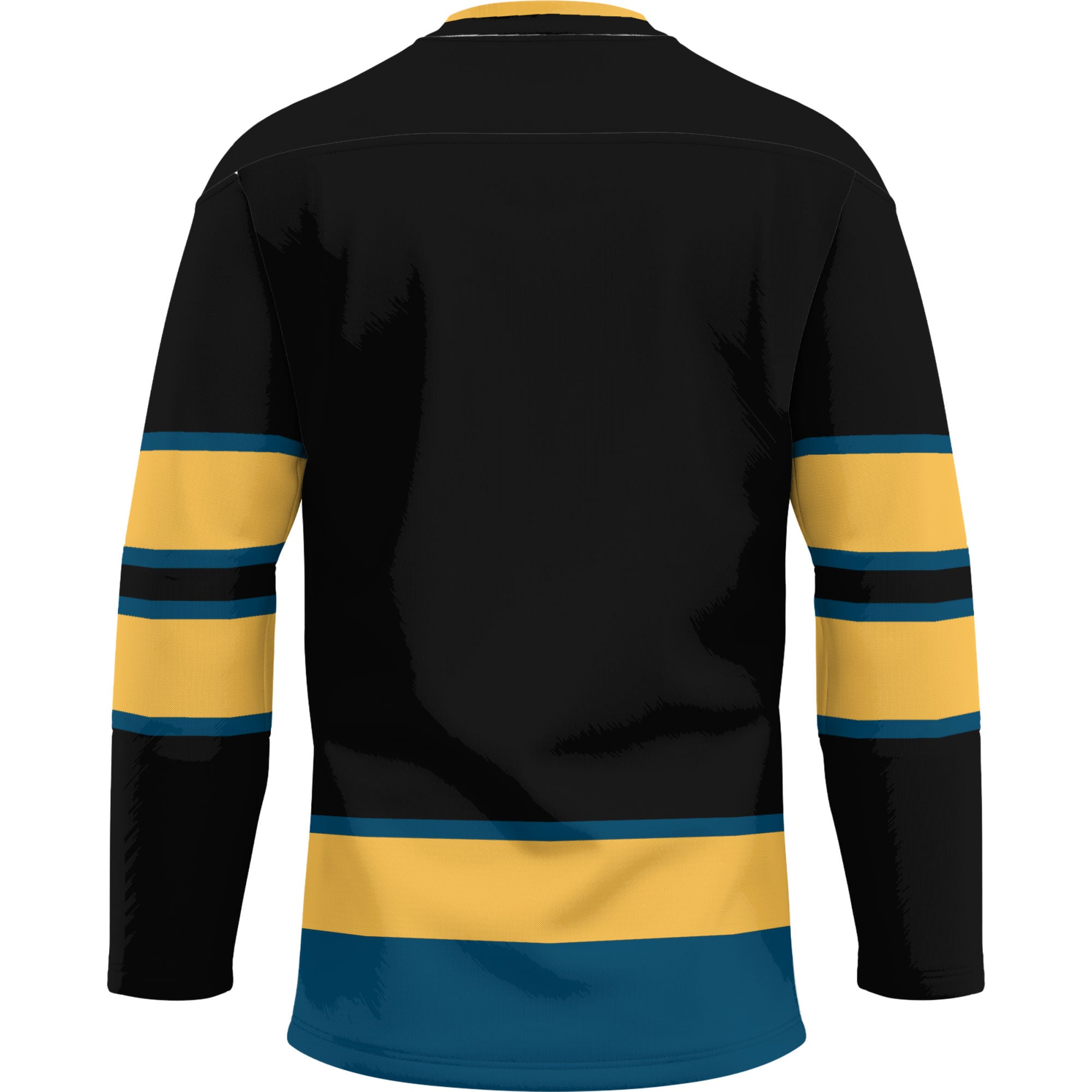 Kennebec Valley Community College Hockey Jersey Black - back view