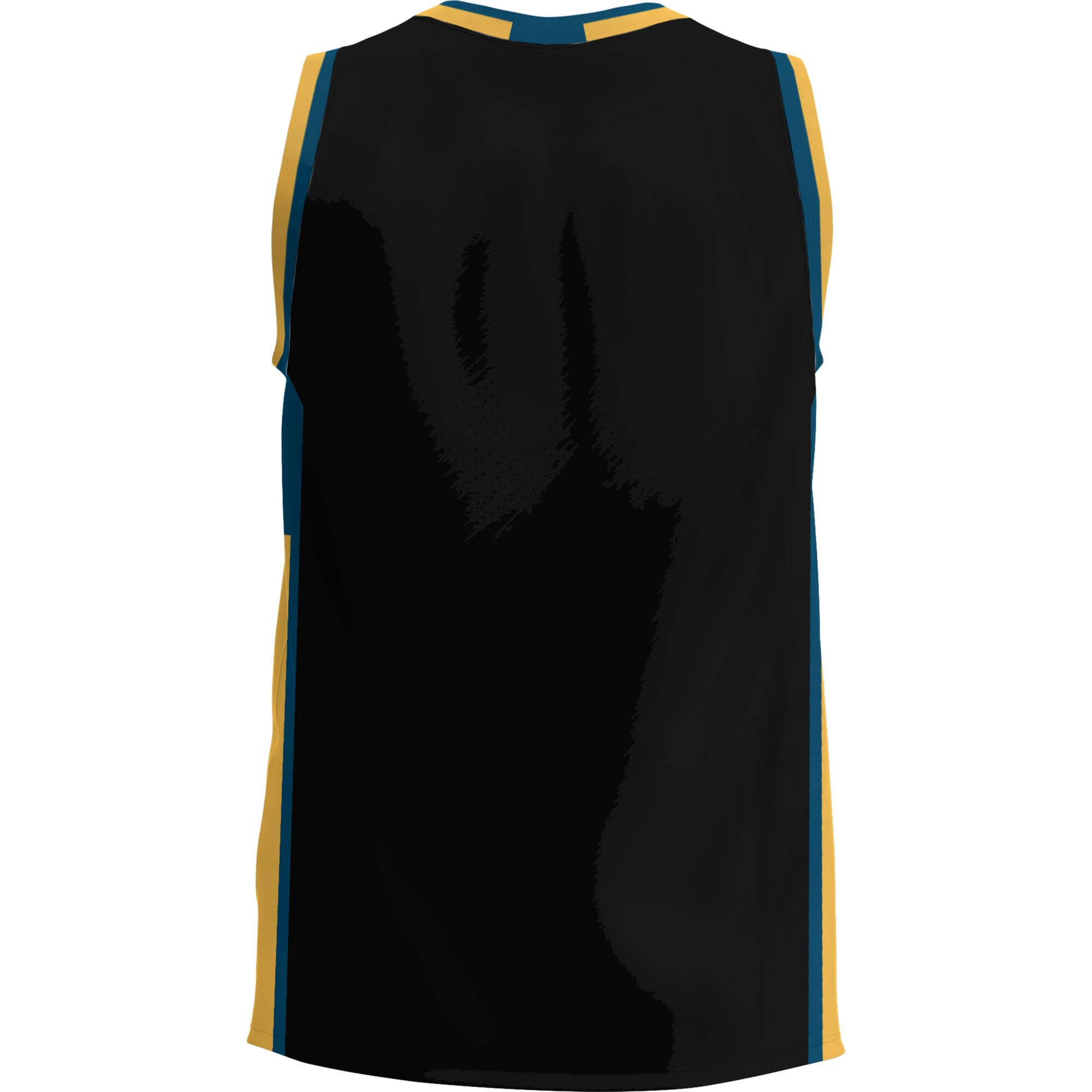 Kennebec Valley Community College Lightweight Basketball Jersey Black - back view