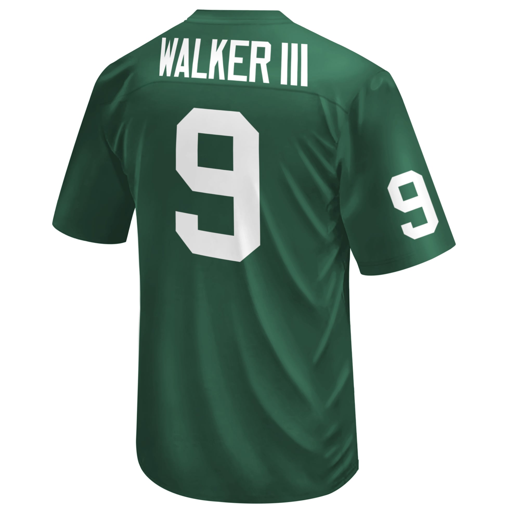 Kenneth Walker III Michigan State Spartans Youth Printed Football Jersey Green - back view