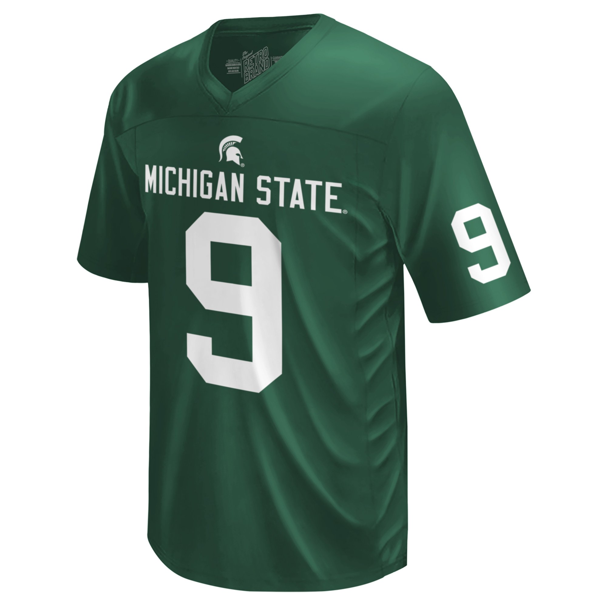 Kenneth Walker III Michigan State Spartans Youth Printed Football Jersey Green - front view