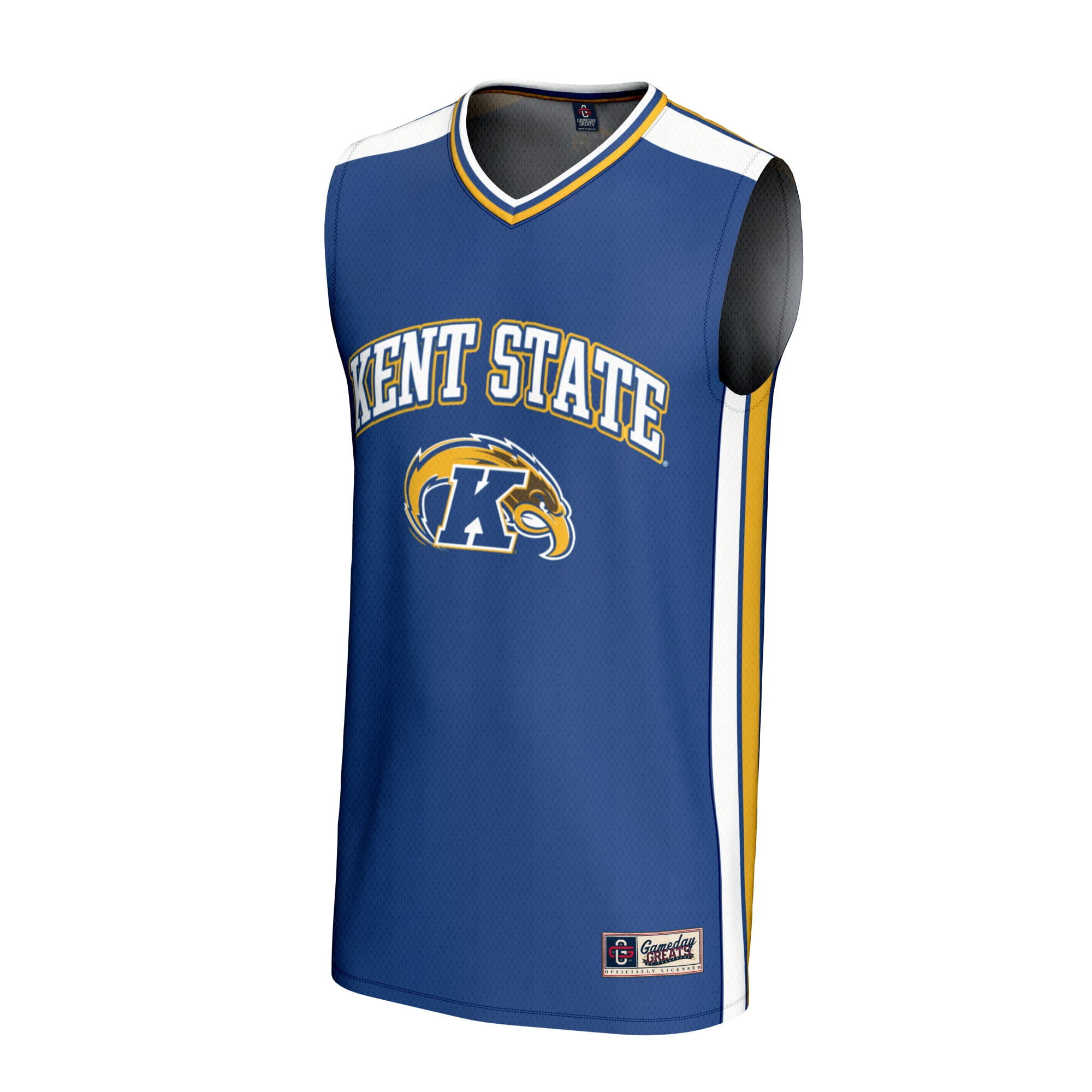 Kent State Golden Flashes Unisex Spirit Basketball Jersey Navy - front view