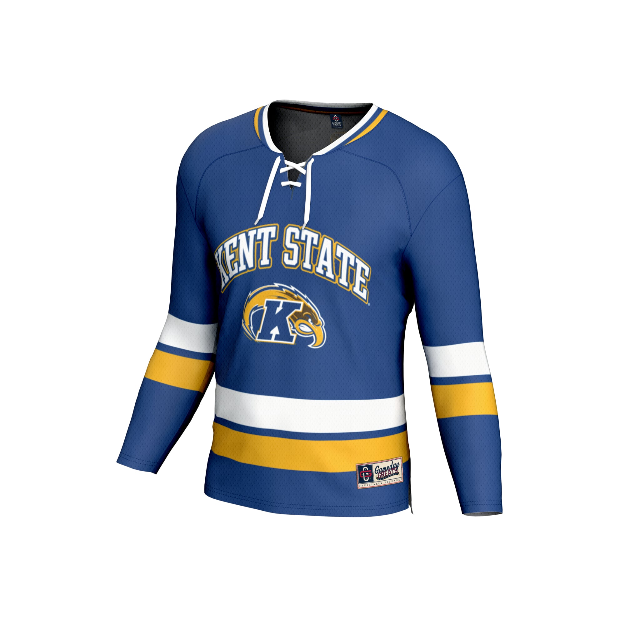 Kent State Golden Flashes Unisex Spirit Hockey Jersey Navy - front view