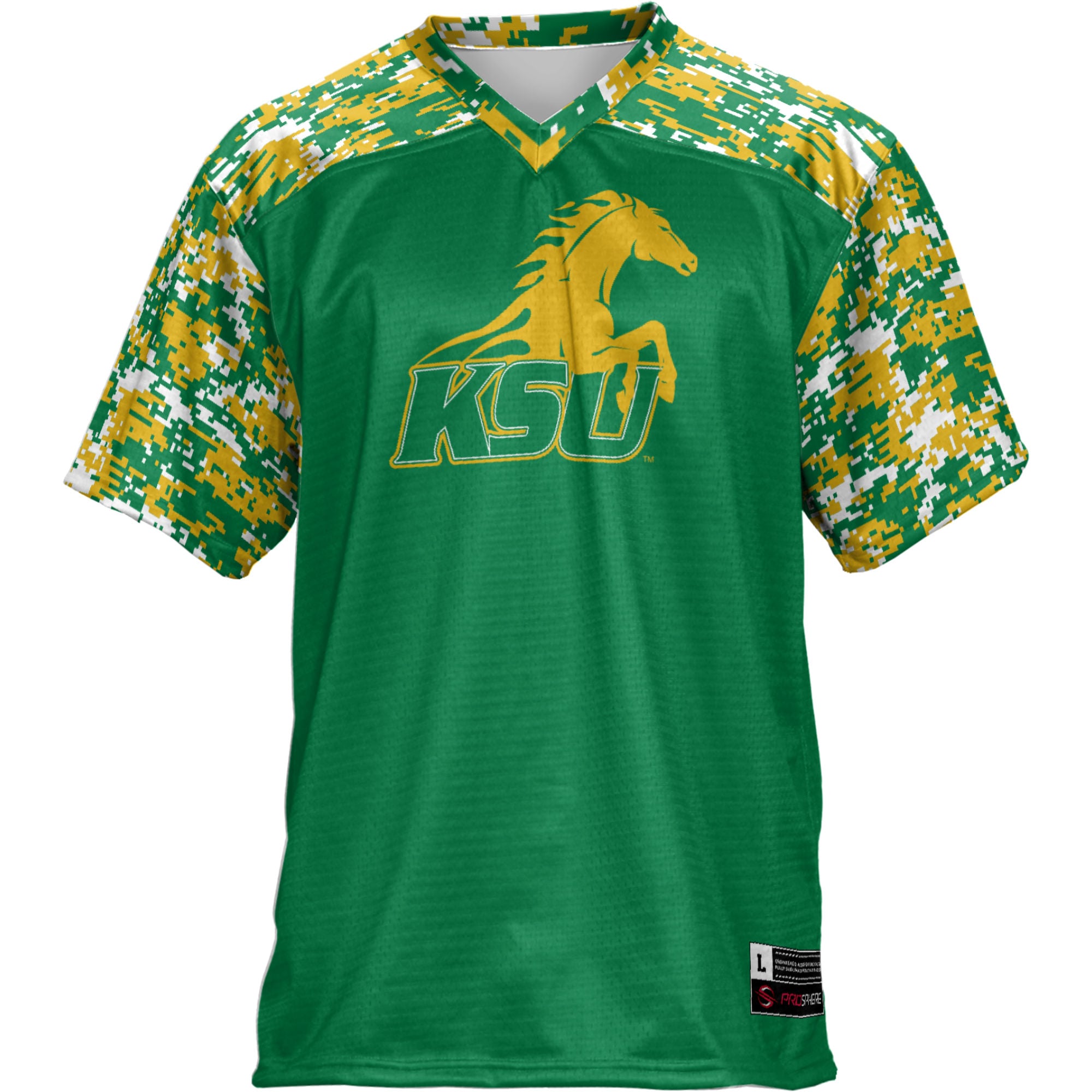 Kentucky State Thorobreds Football Jersey Green - front view