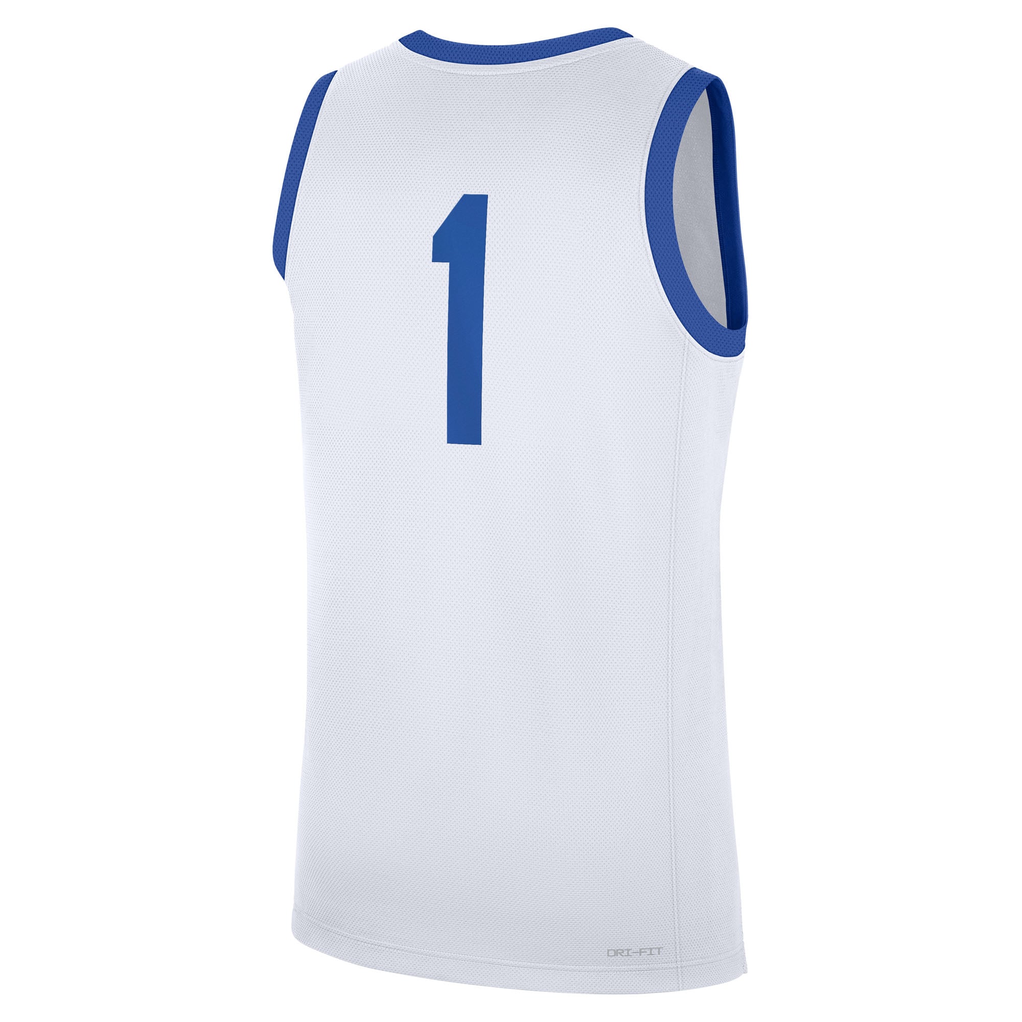 #1 Kentucky Wildcats Home Jersey White - back view
