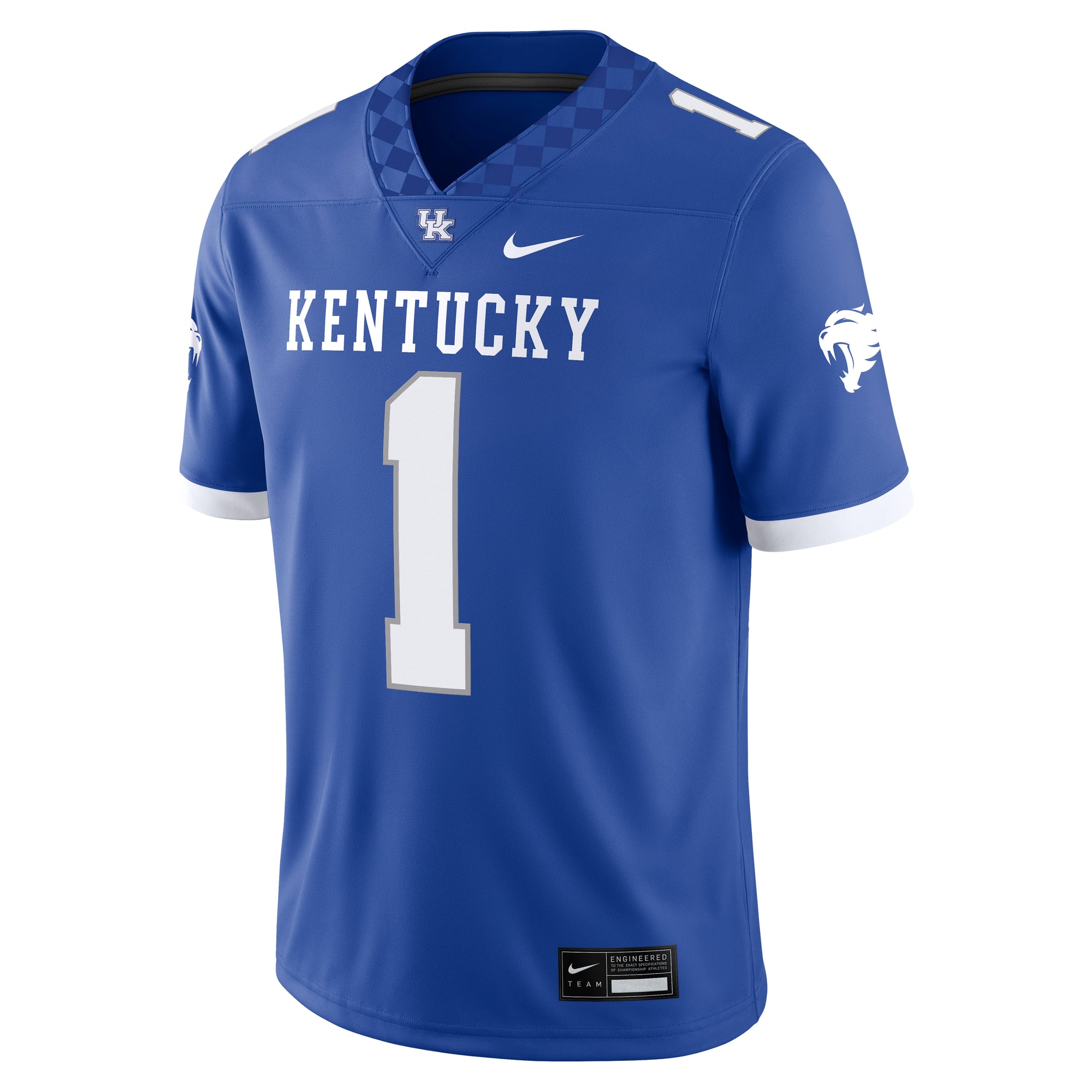 #1 Kentucky Wildcats Jersey Royal - front view