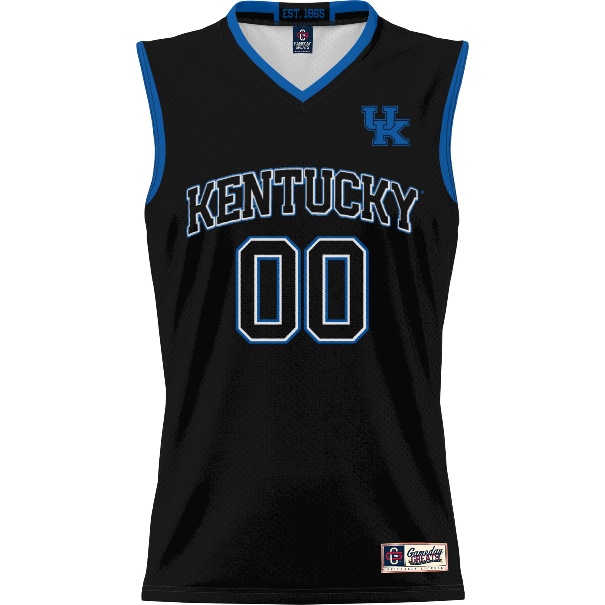 Kentucky Wildcats Youth Lightweight Women's Basketball Jersey Black - front view