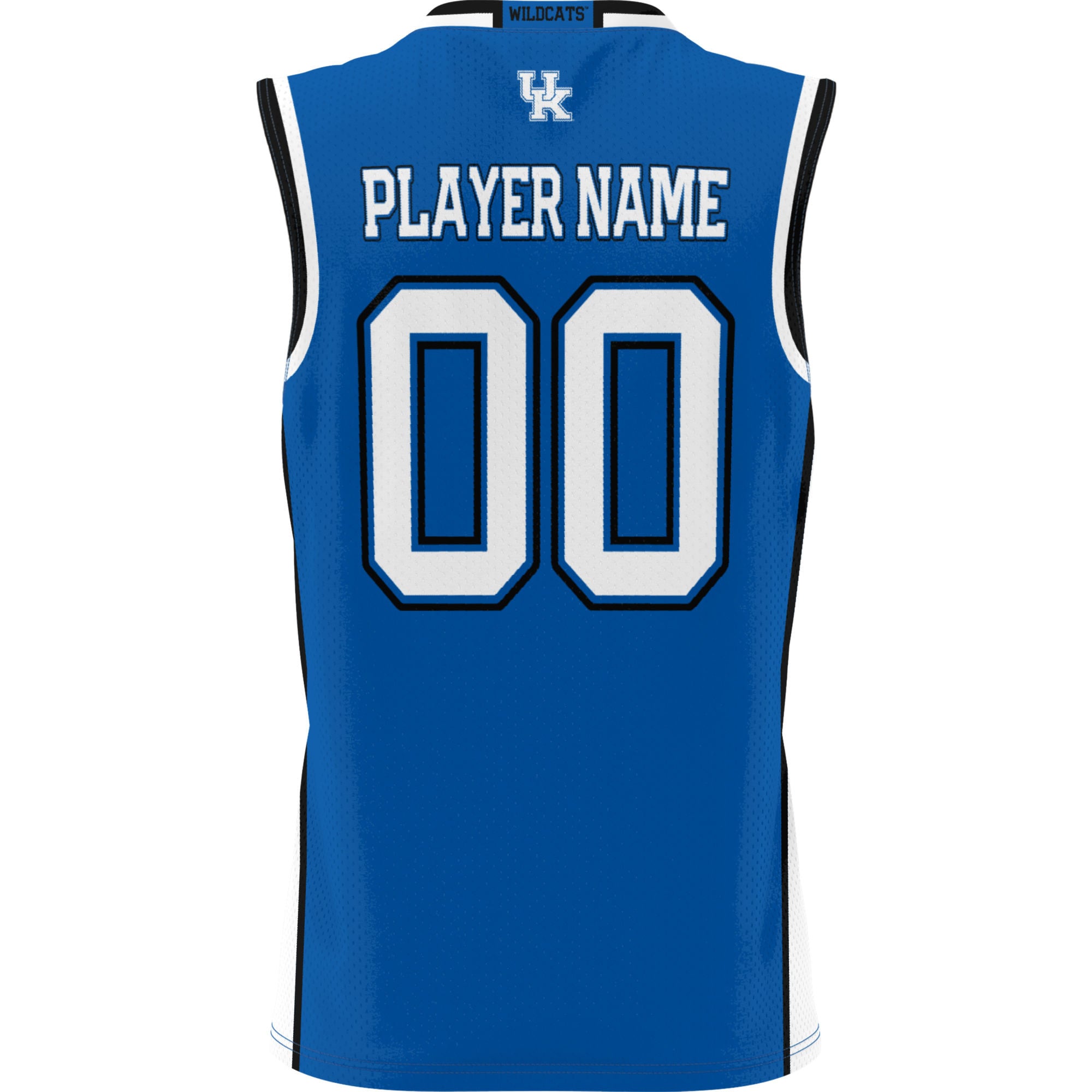 Kentucky Wildcats Unisex Lightweight Women's Basketball Jersey Blue - back view