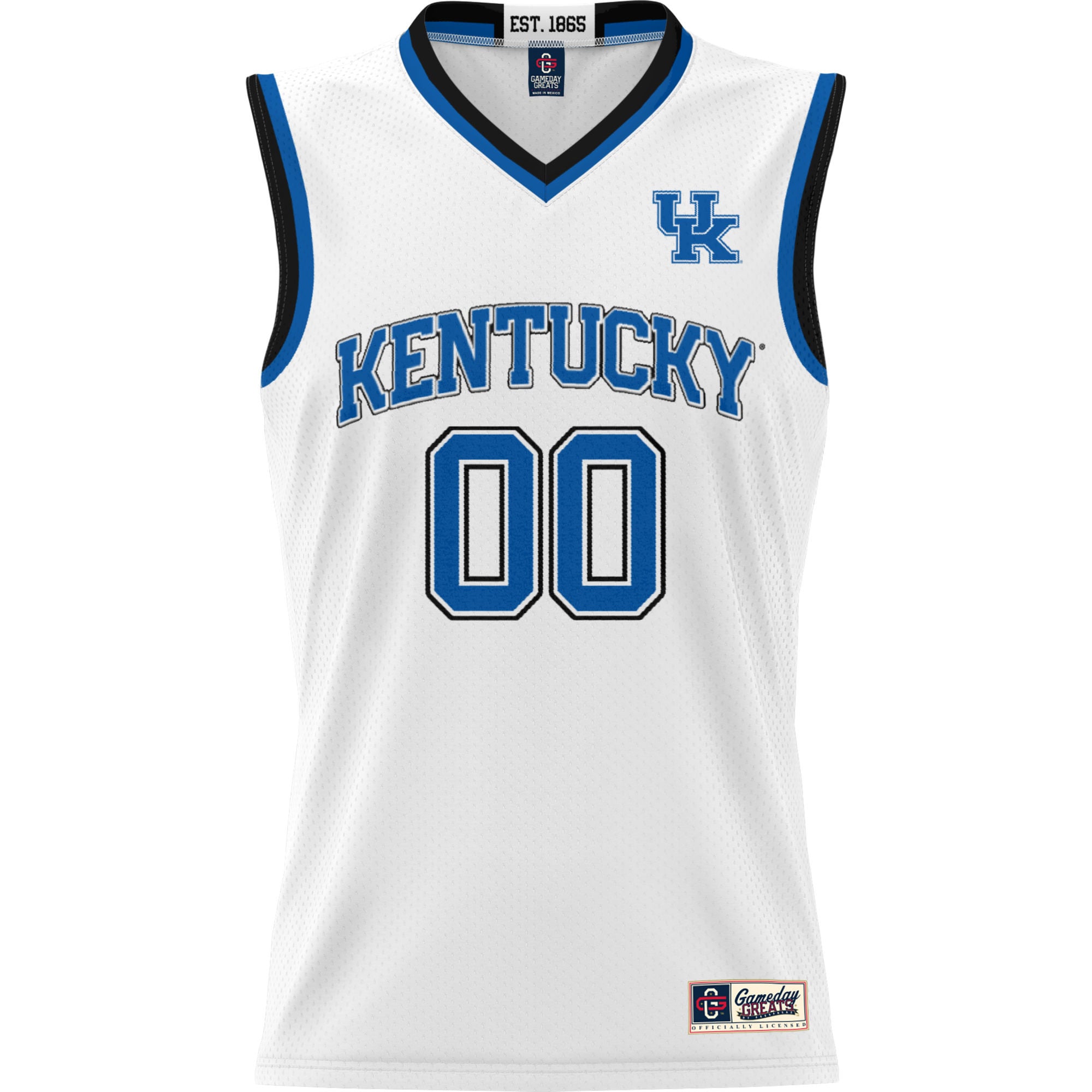 Kentucky Wildcats Youth Lightweight Women's Basketball Jersey White - front view