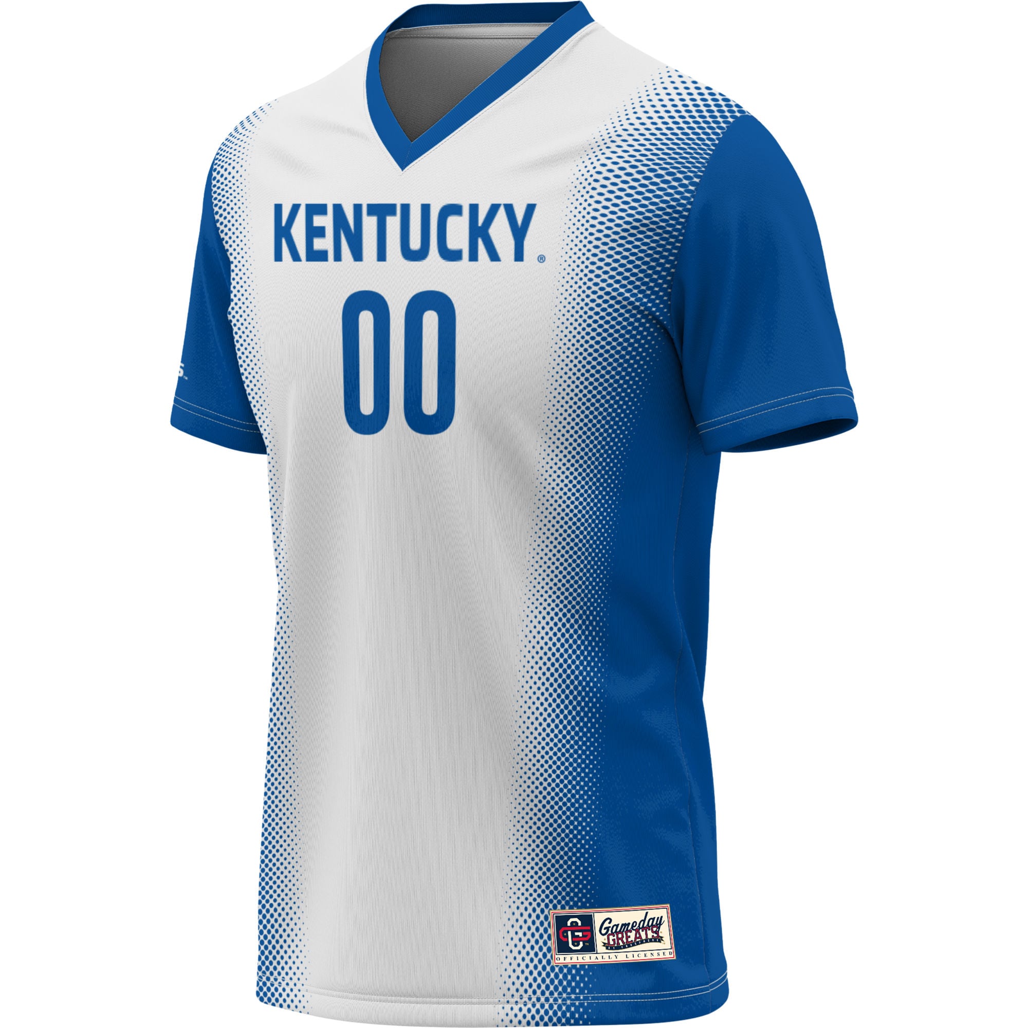 Kentucky Wildcats Youth Lightweight Women's Soccer Jersey White - front view