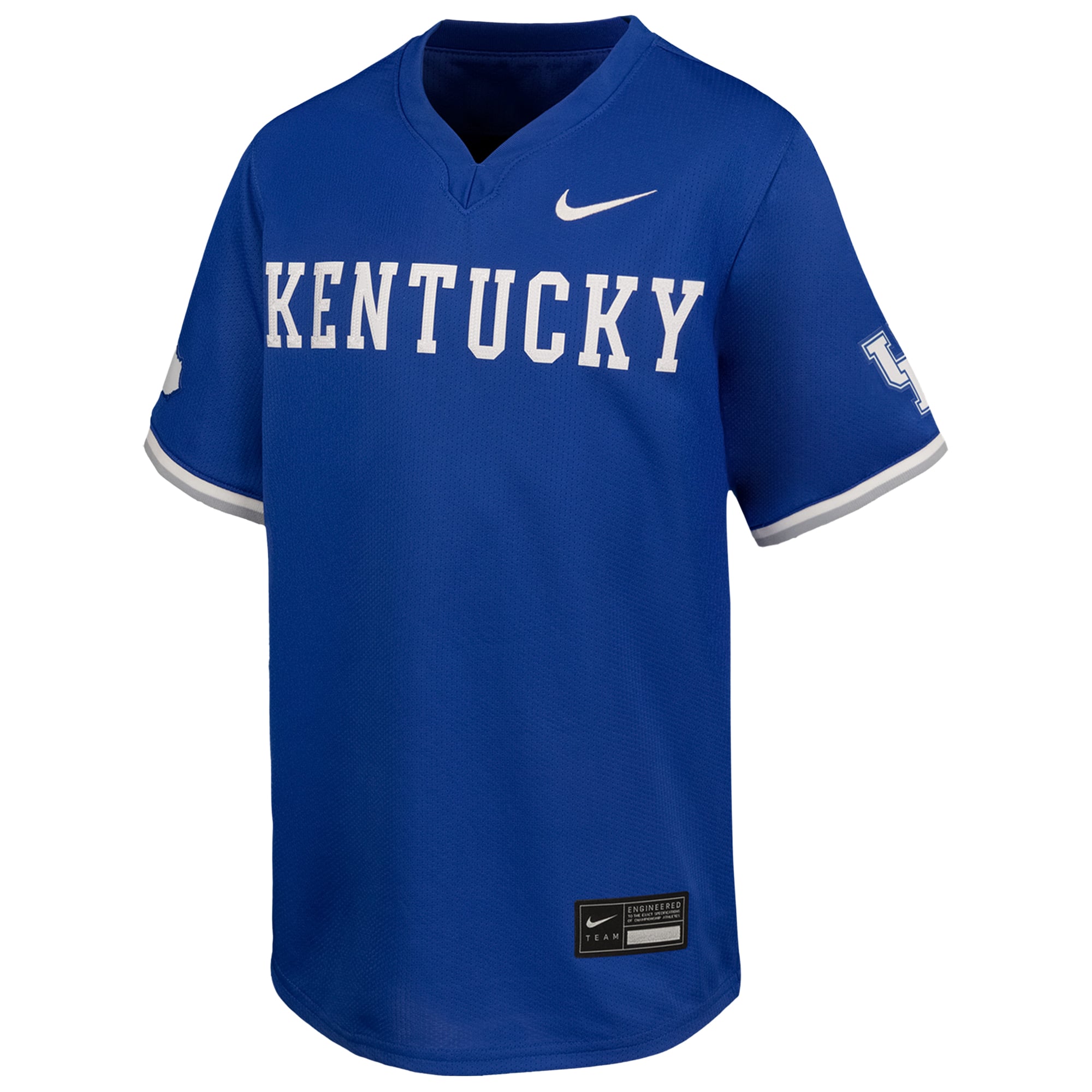 Kentucky Wildcats Youth Baseball Jersey Royal - front view