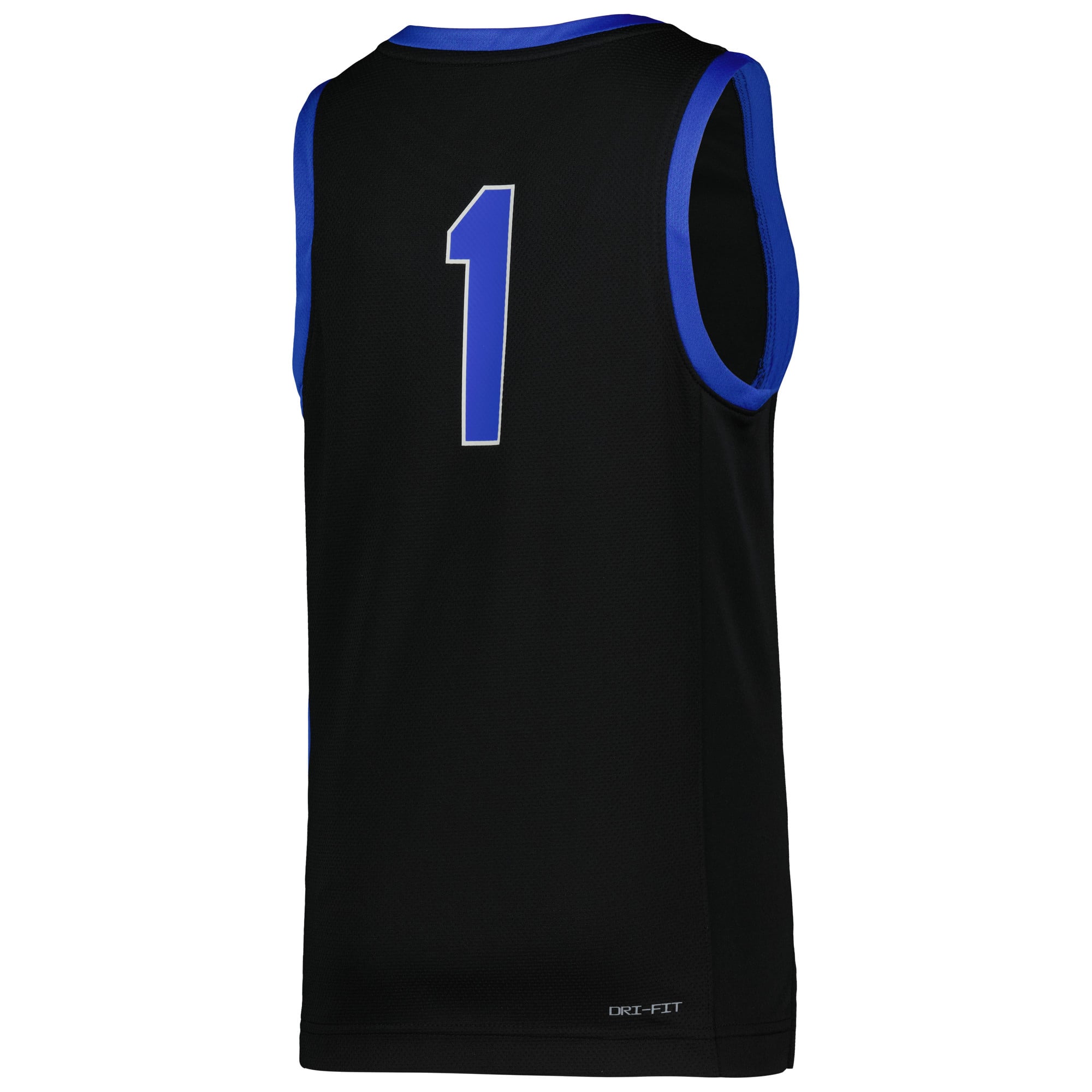#1 Kentucky Wildcats Youth Icon Basketball Jersey Black - back view