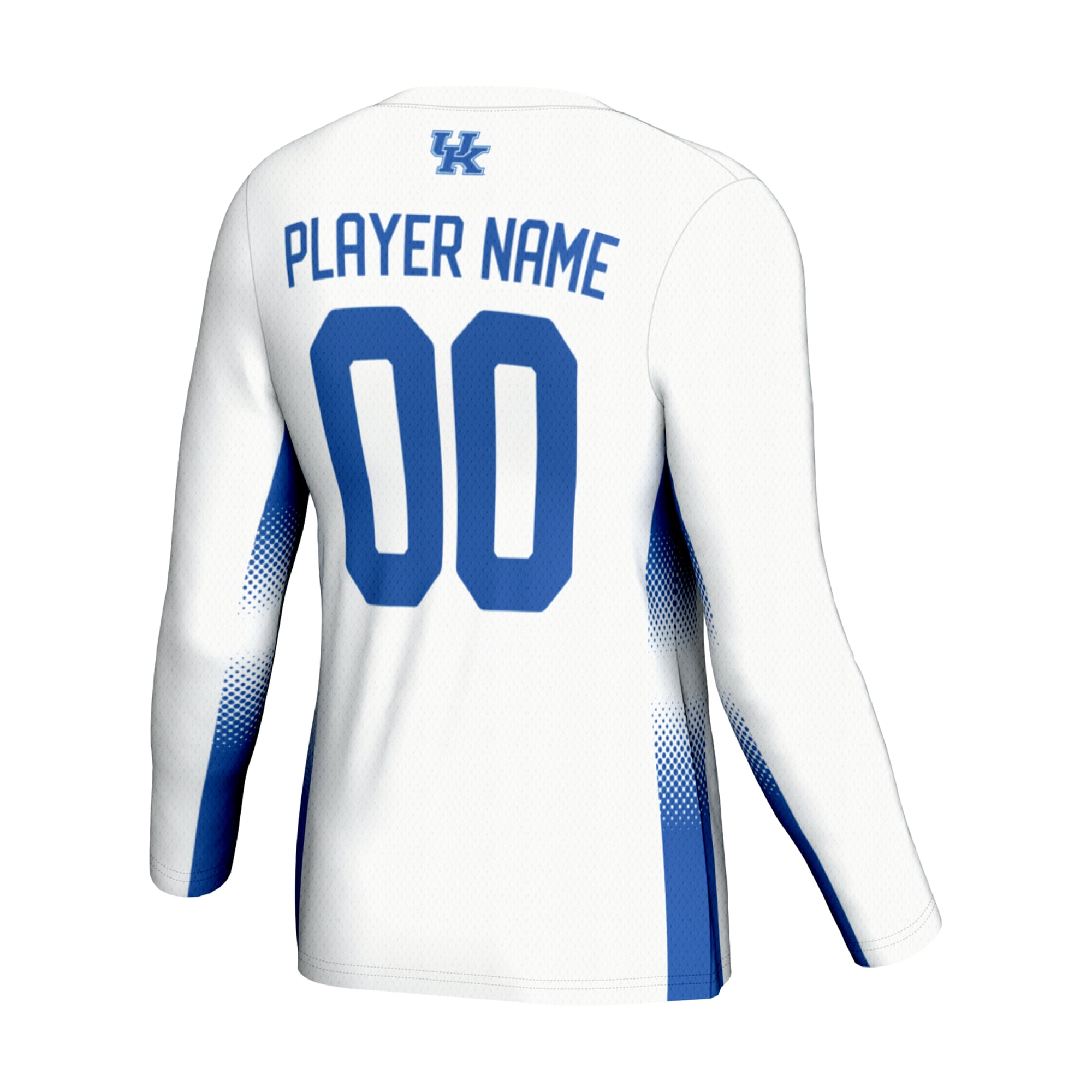Kentucky Wildcats Youth Lightweight Volleyball Jersey White - back view