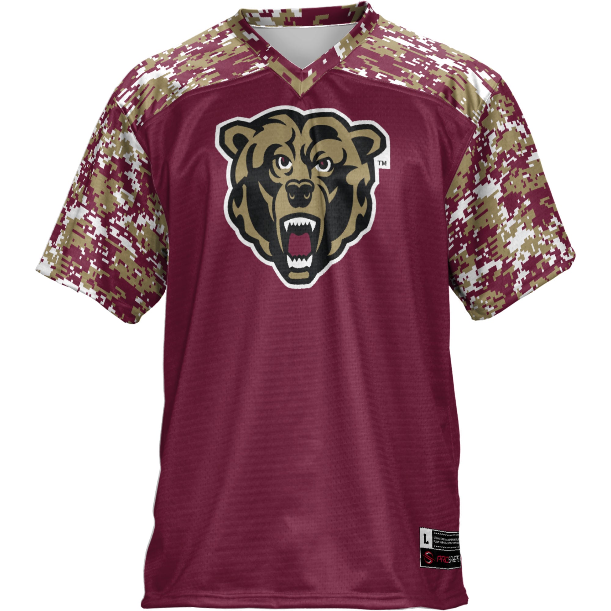 Kutztown Golden Bears Football Jersey Maroon - front view