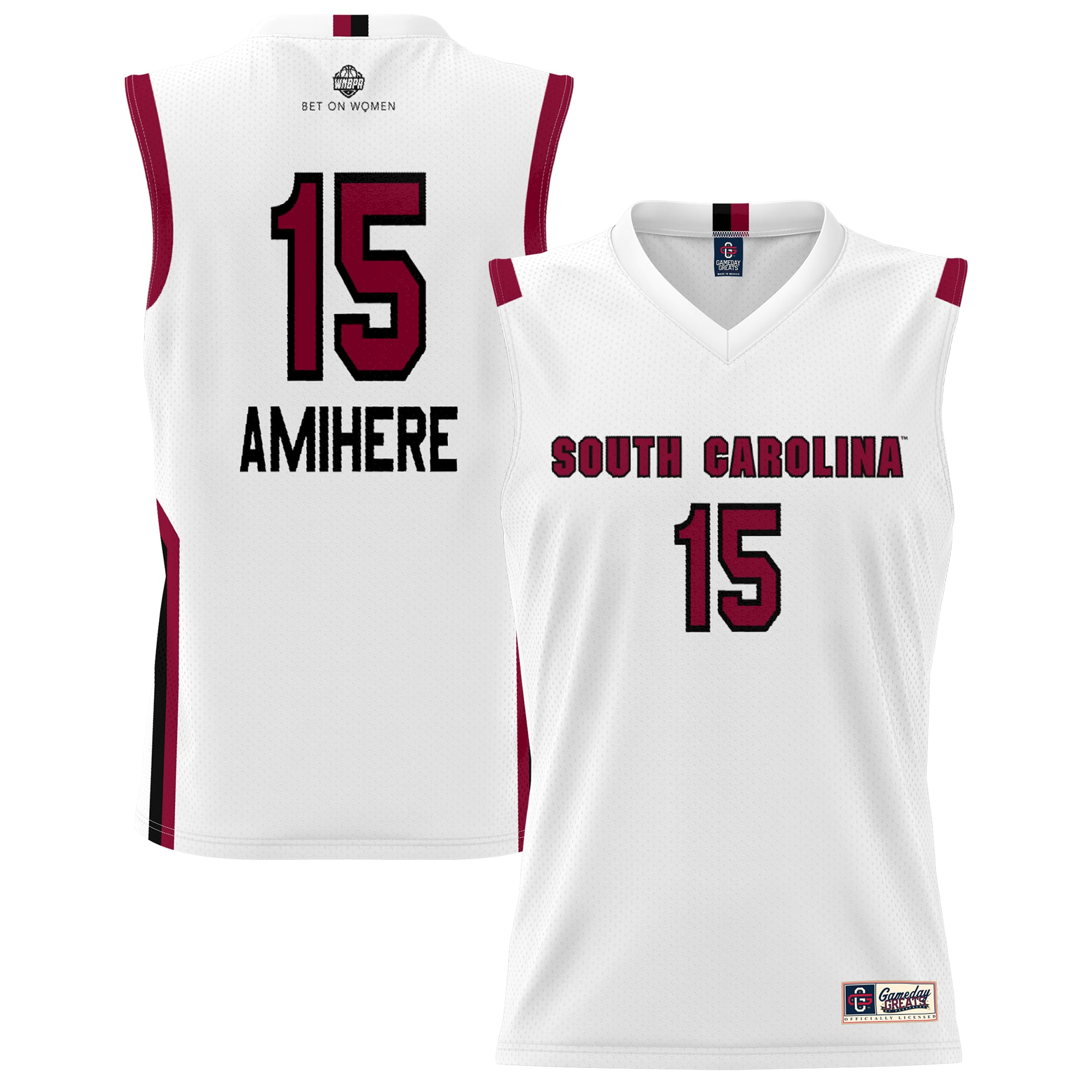 Laeticia Amihere South Carolina Gamecocks Youth Lightweight Basketball Alumni - front and back view