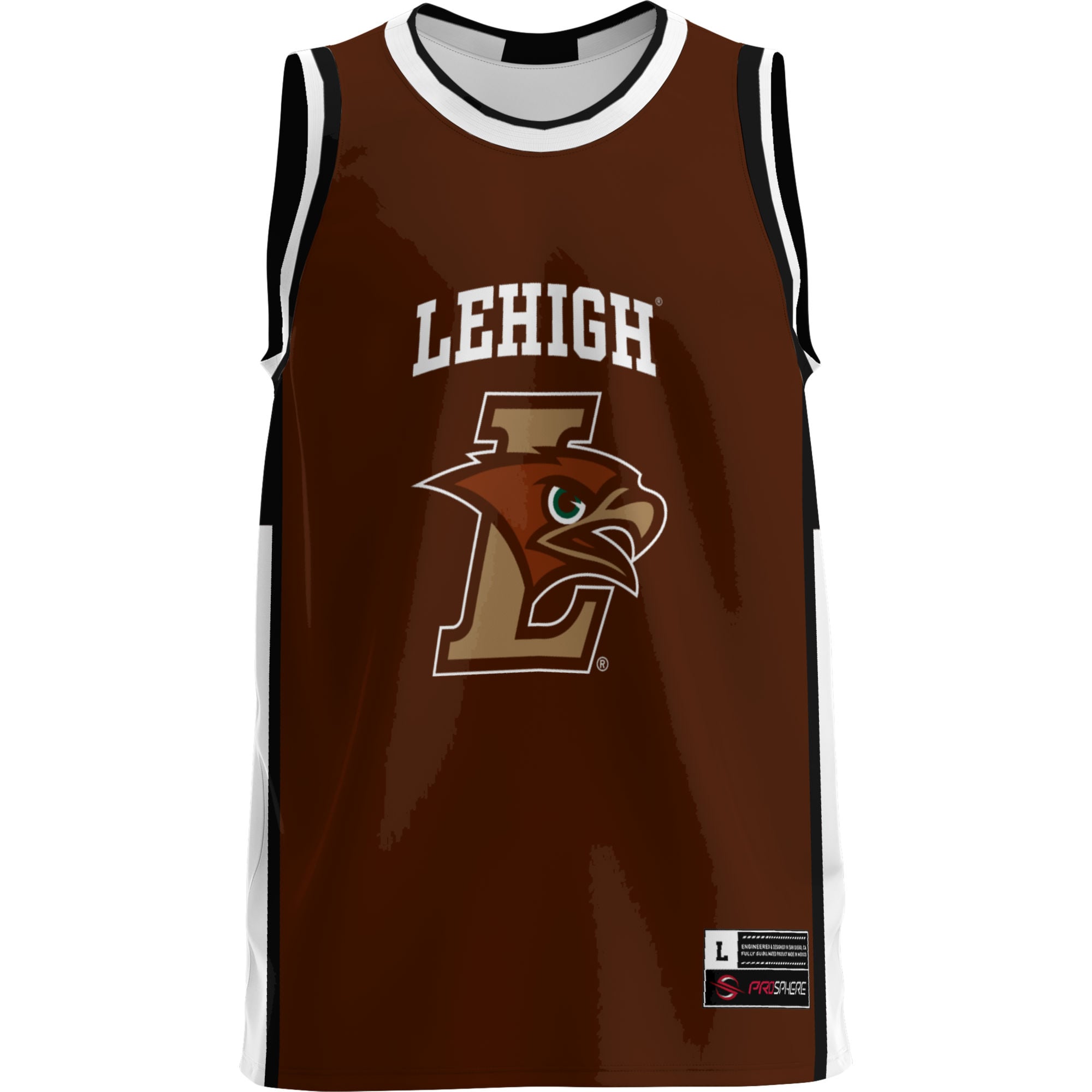 Lehigh Mountain Hawks Lightweight Basketball Jersey Brown - front view