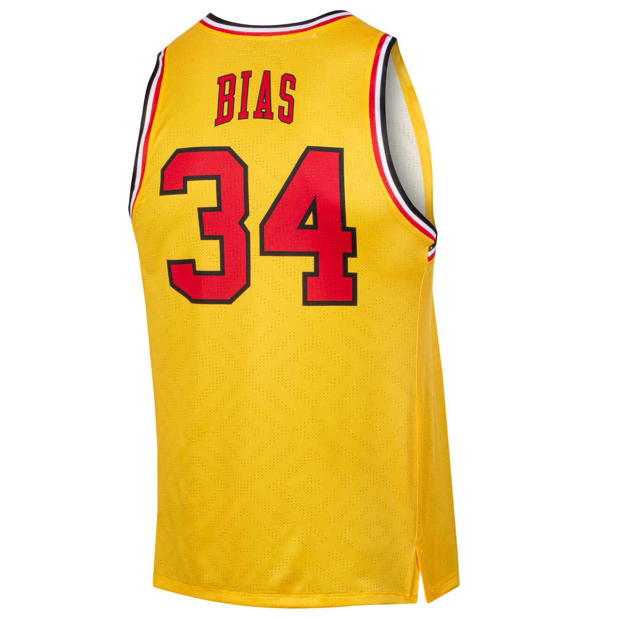 Len Bias Maryland Terrapins Player Jersey Gold - back view