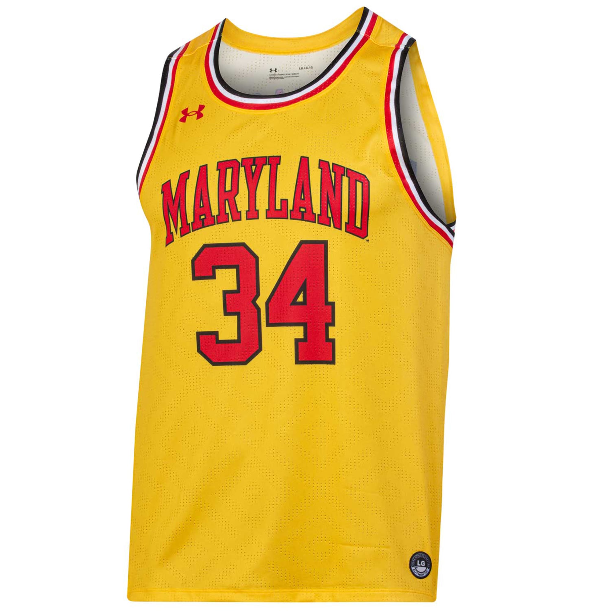 Len Bias Maryland Terrapins Player Jersey Gold - front view