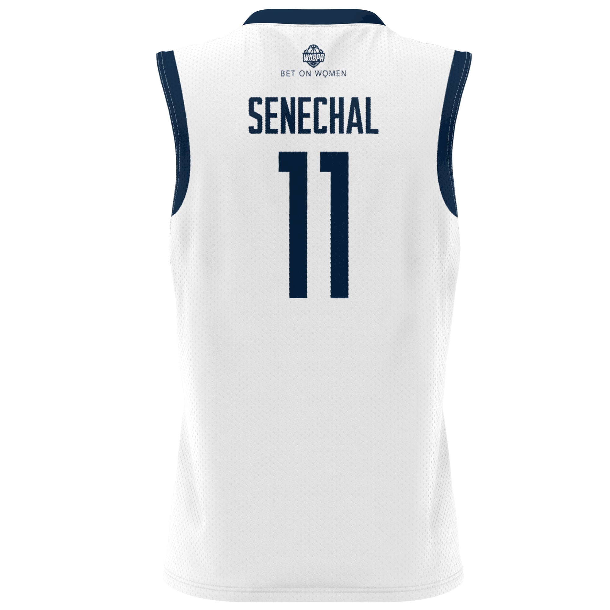 Lou Lopez-Senechal UConn Huskies Unisex Lightweight Basketball Alumni Jersey White - back view