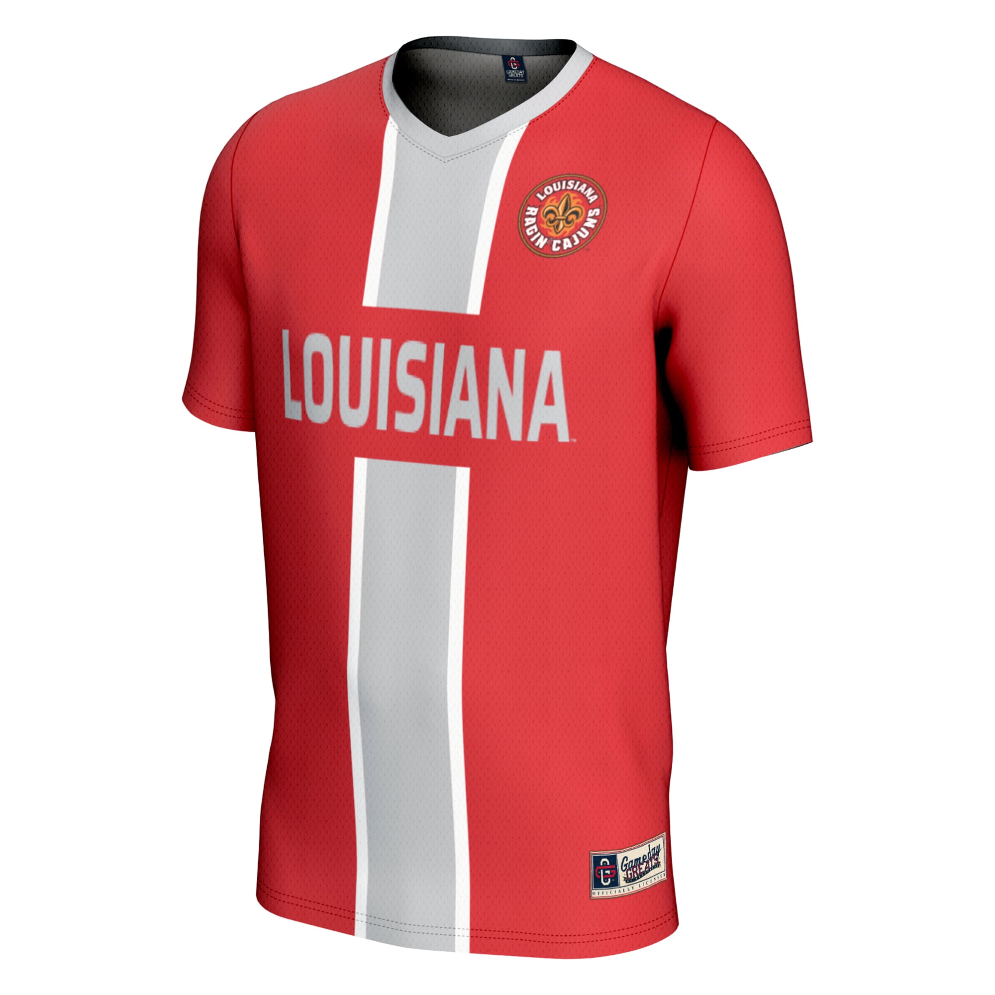 #1 Louisiana Ragin' Cajuns Lightweight Soccer Jersey Cardinal - front view