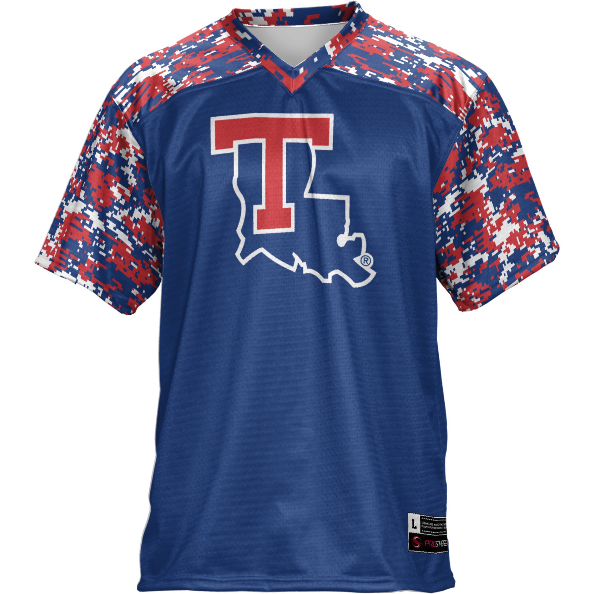 Louisiana Tech Bulldogs Football Jersey Blue - front view