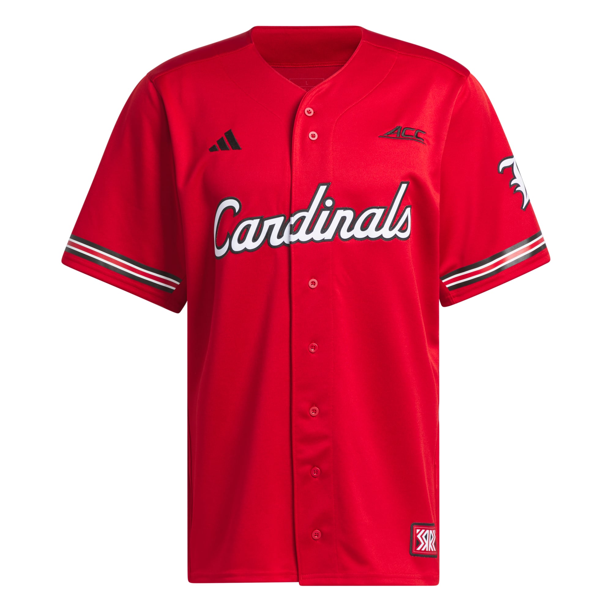 Louisville Cardinals Reverse Retro Baseball Jersey Red - front view