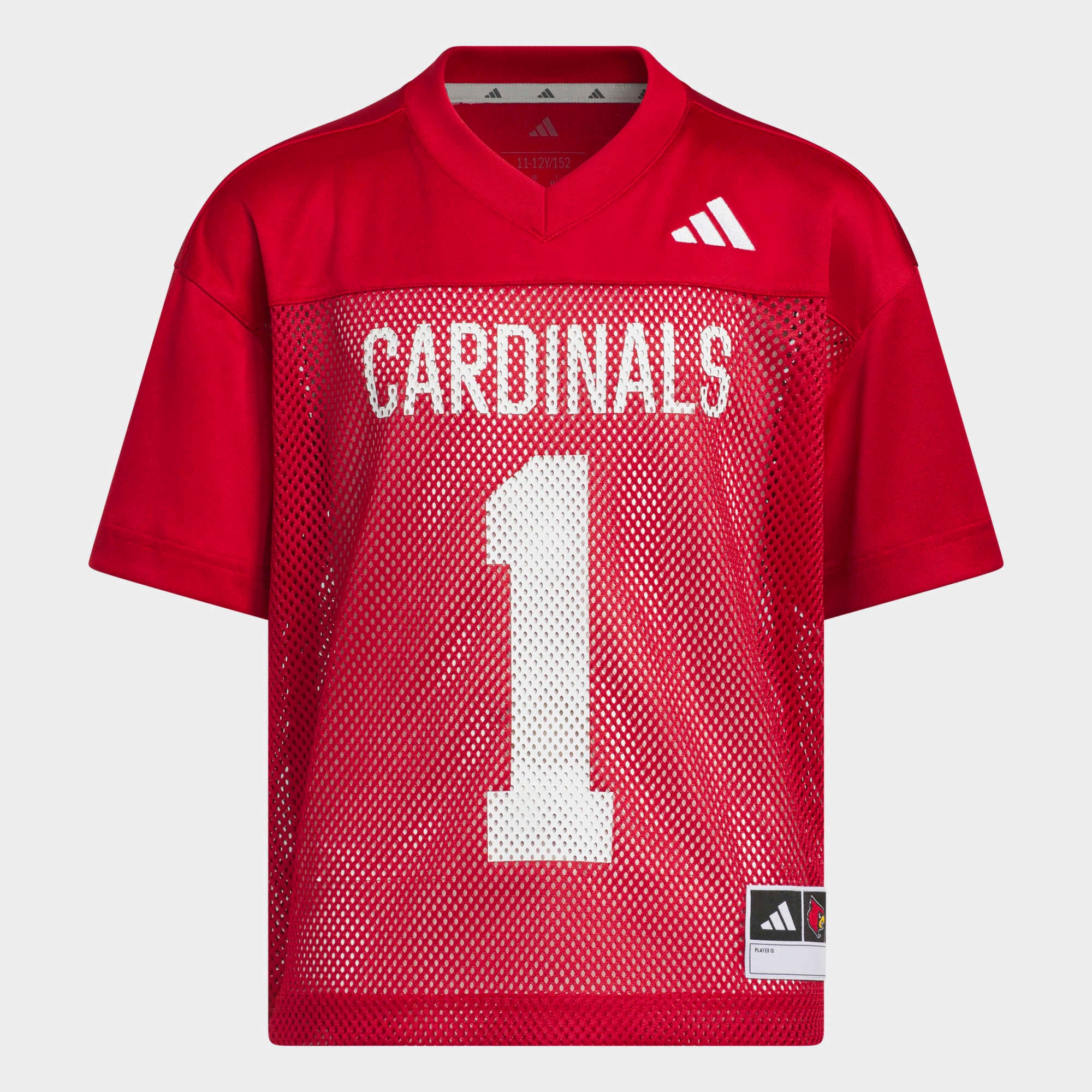 Louisville Cardinals Youth Tailgate Jersey Red - front and back view