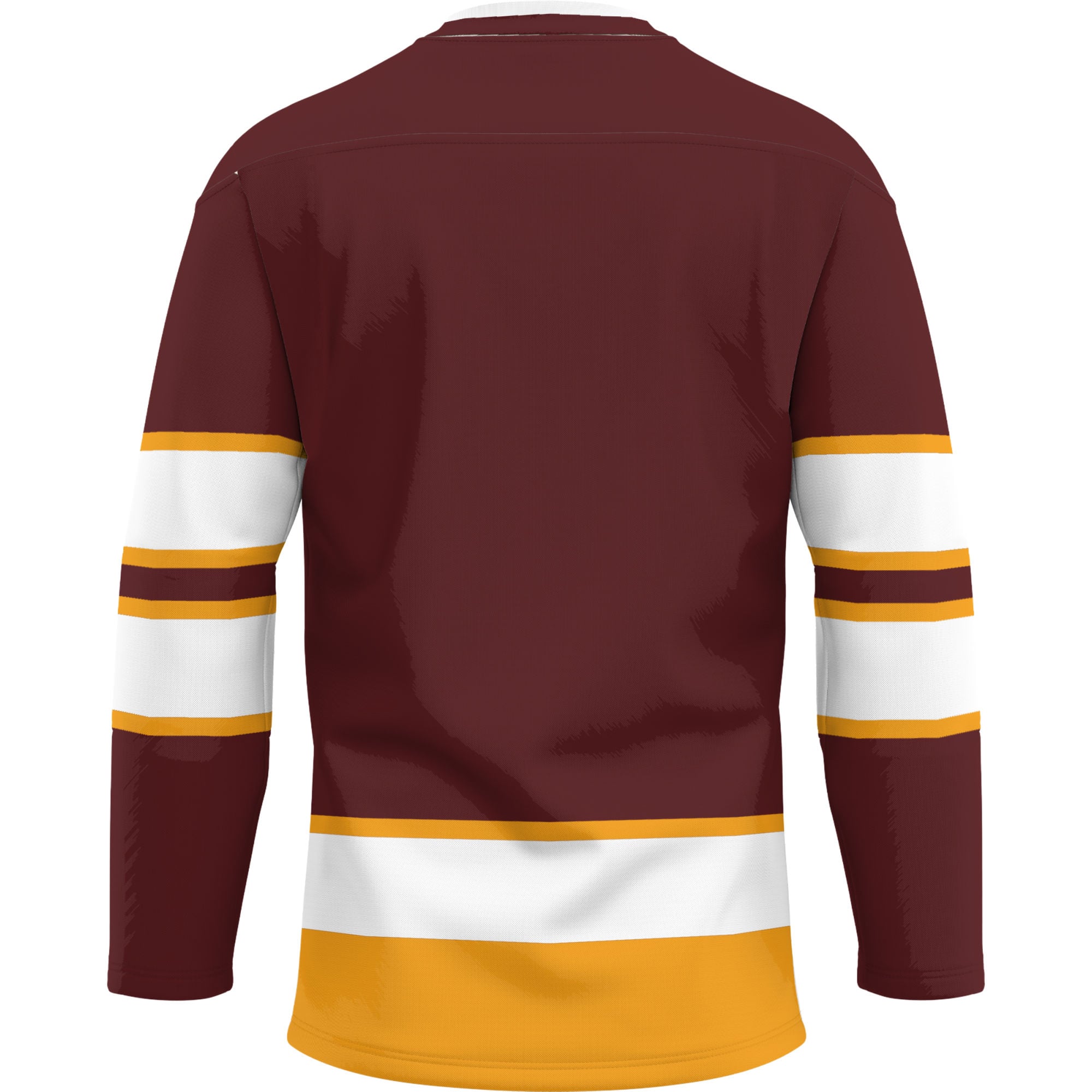 Loyola Chicago Ramblers Hockey Jersey Maroon - back view