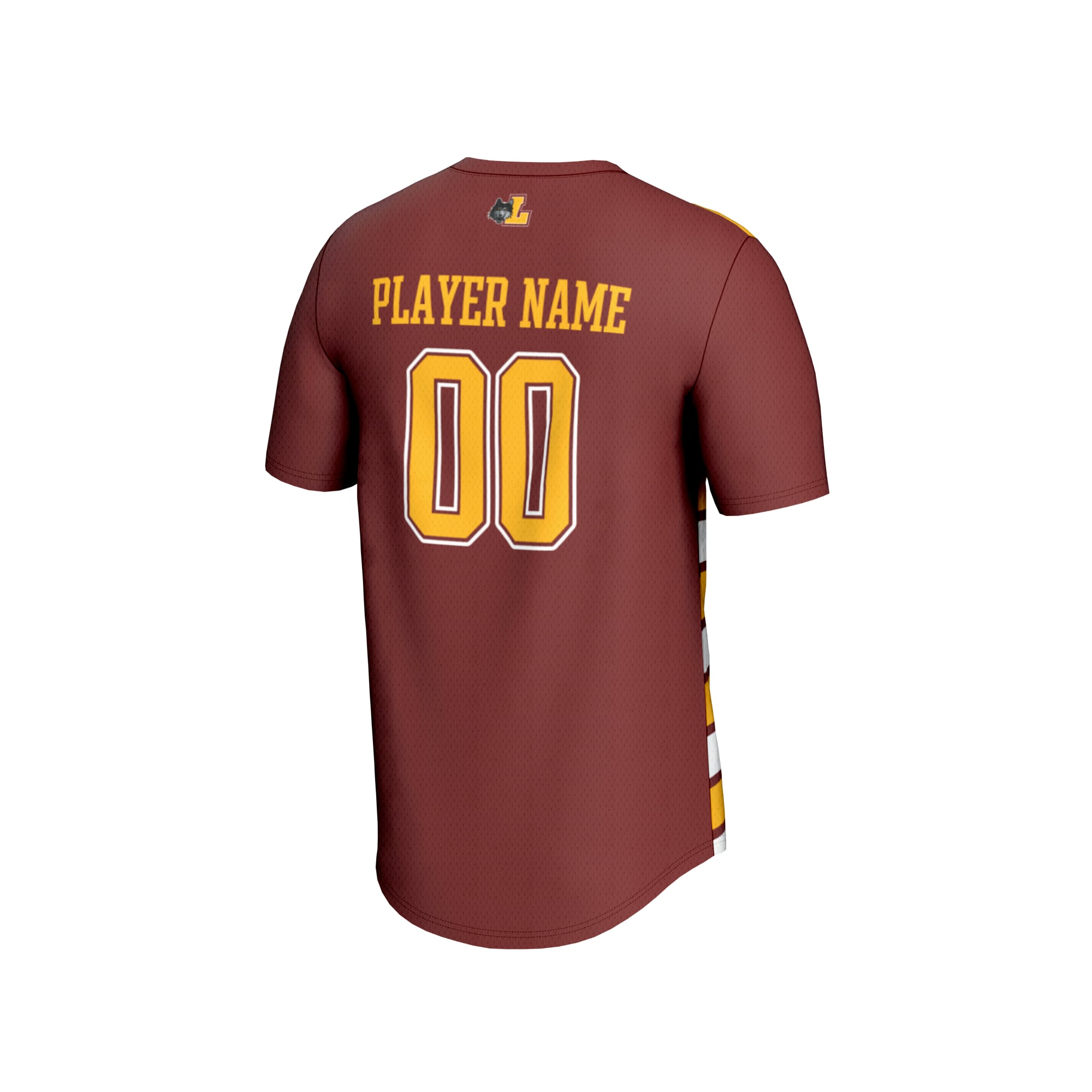 Loyola Chicago Ramblers Unisex Collegiate Women's Soccer Lightweight Fashion Jersey - back view