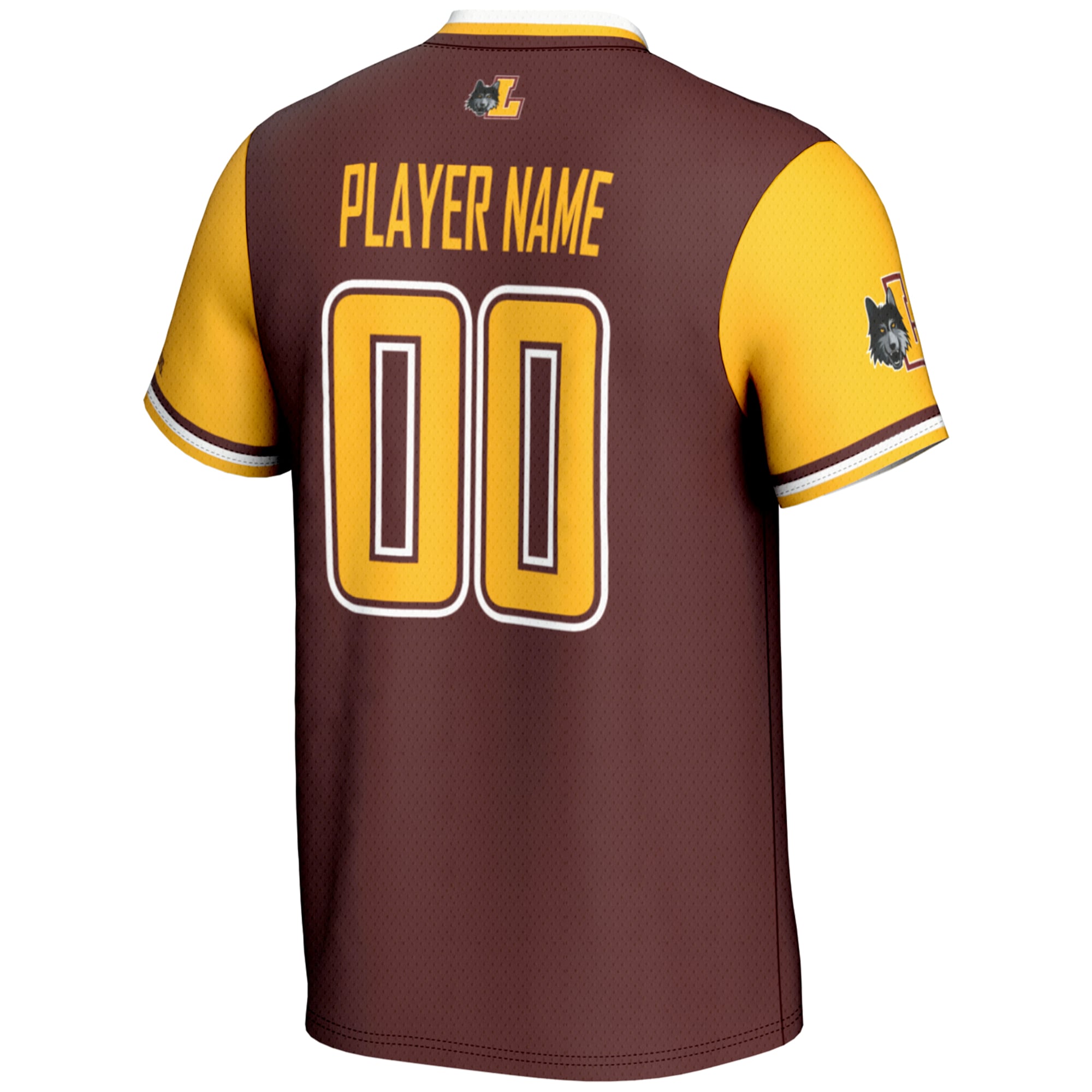 Loyola Chicago Ramblers Unisex Lightweight Softball Jersey - Maroon - back view