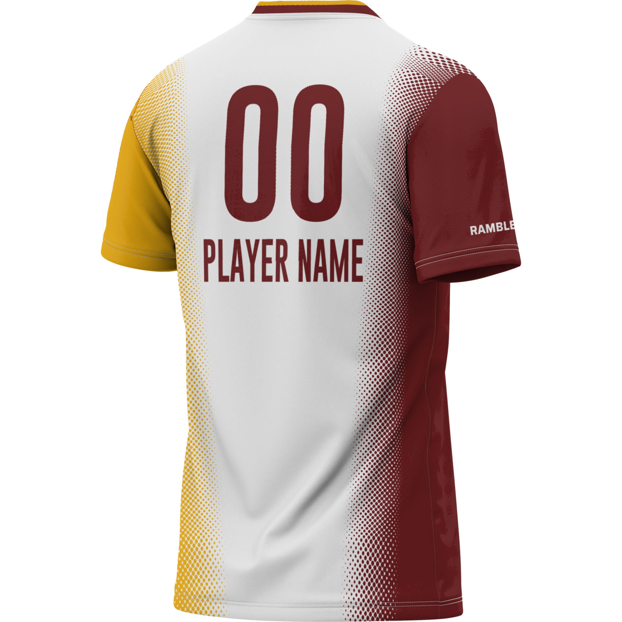 Loyola Chicago Ramblers Unisex Lightweight Women's Soccer Jersey White - back view