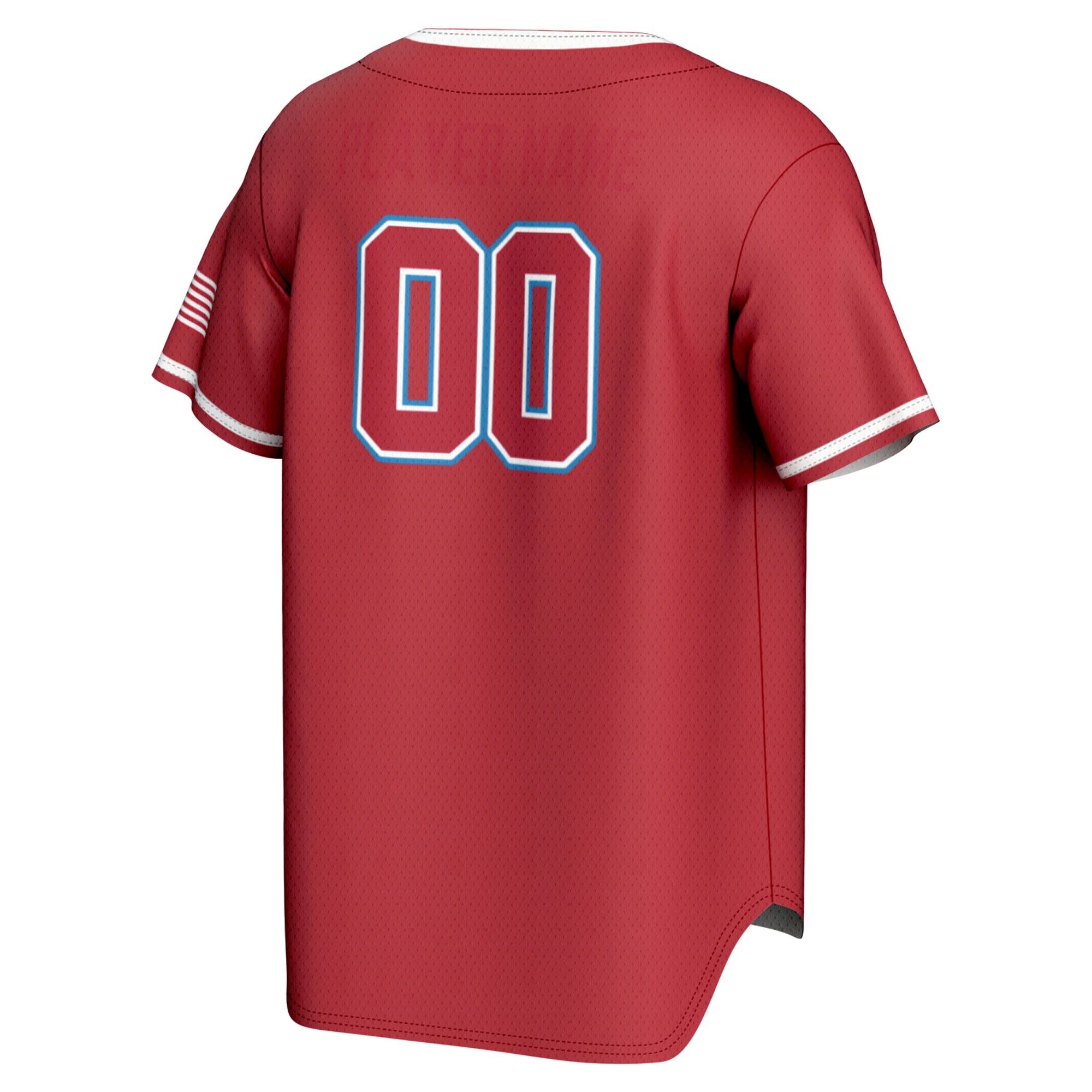 Loyola Marymount Lions Lightweight Baseball Jersey Red - back view