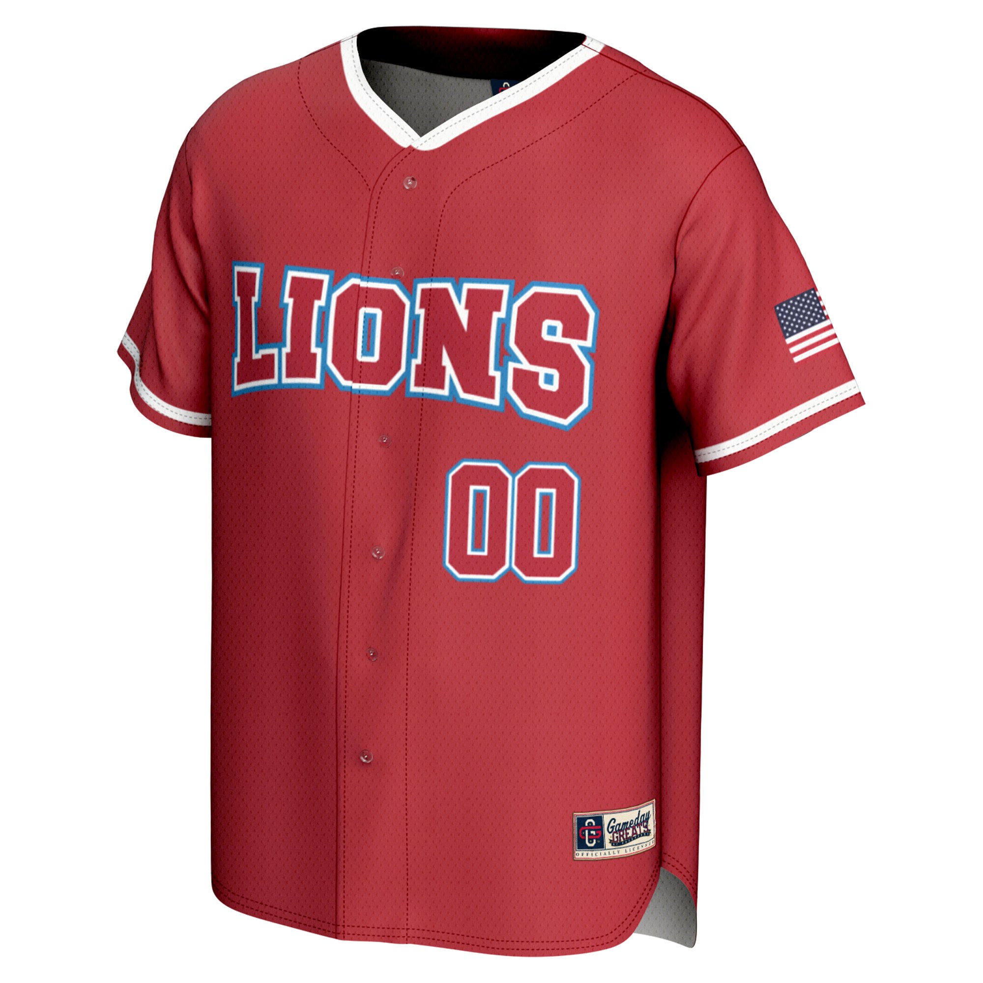 Loyola Marymount Lions Lightweight Baseball Jersey Red - front view
