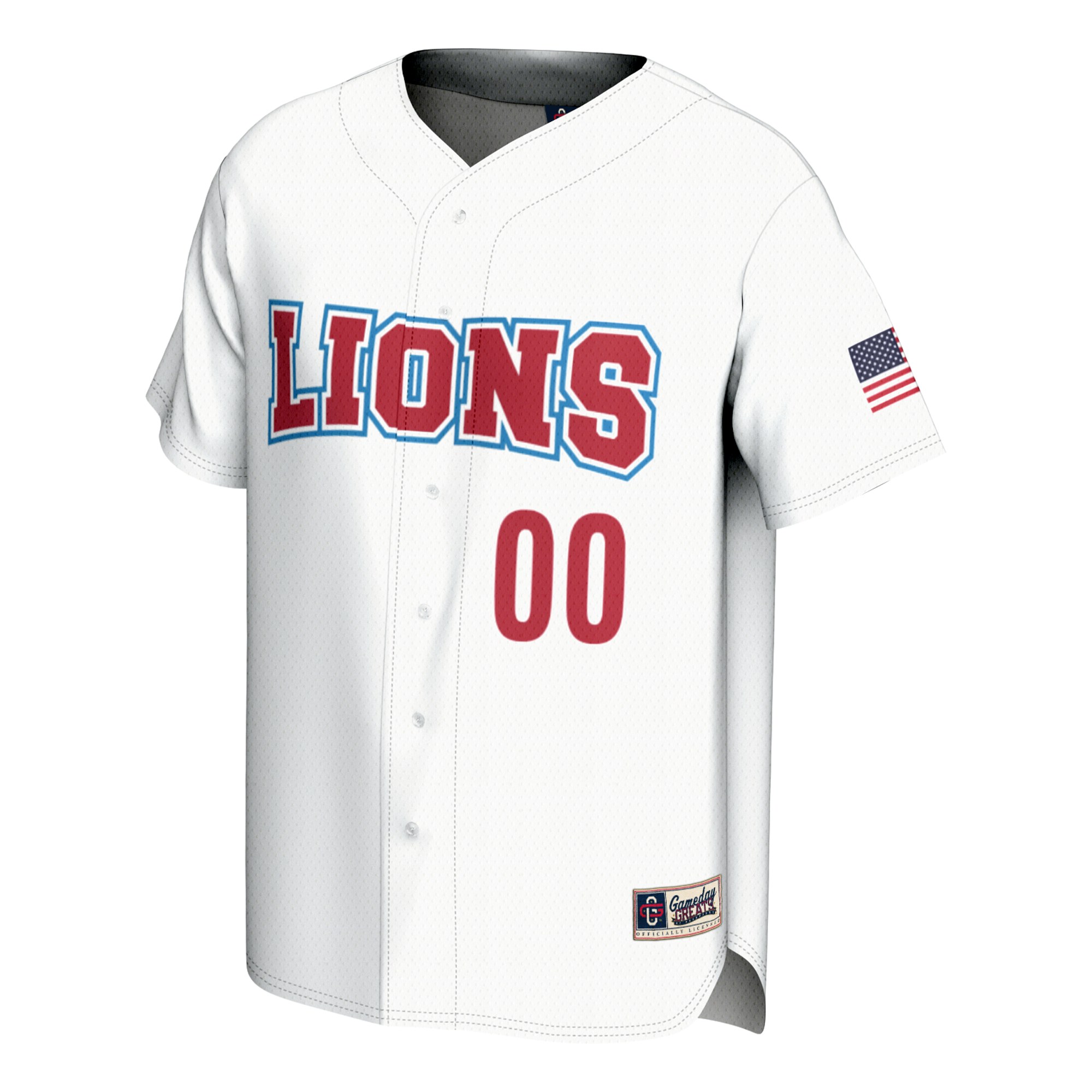 Loyola Marymount Lions Lightweight Baseball Jersey White - front view