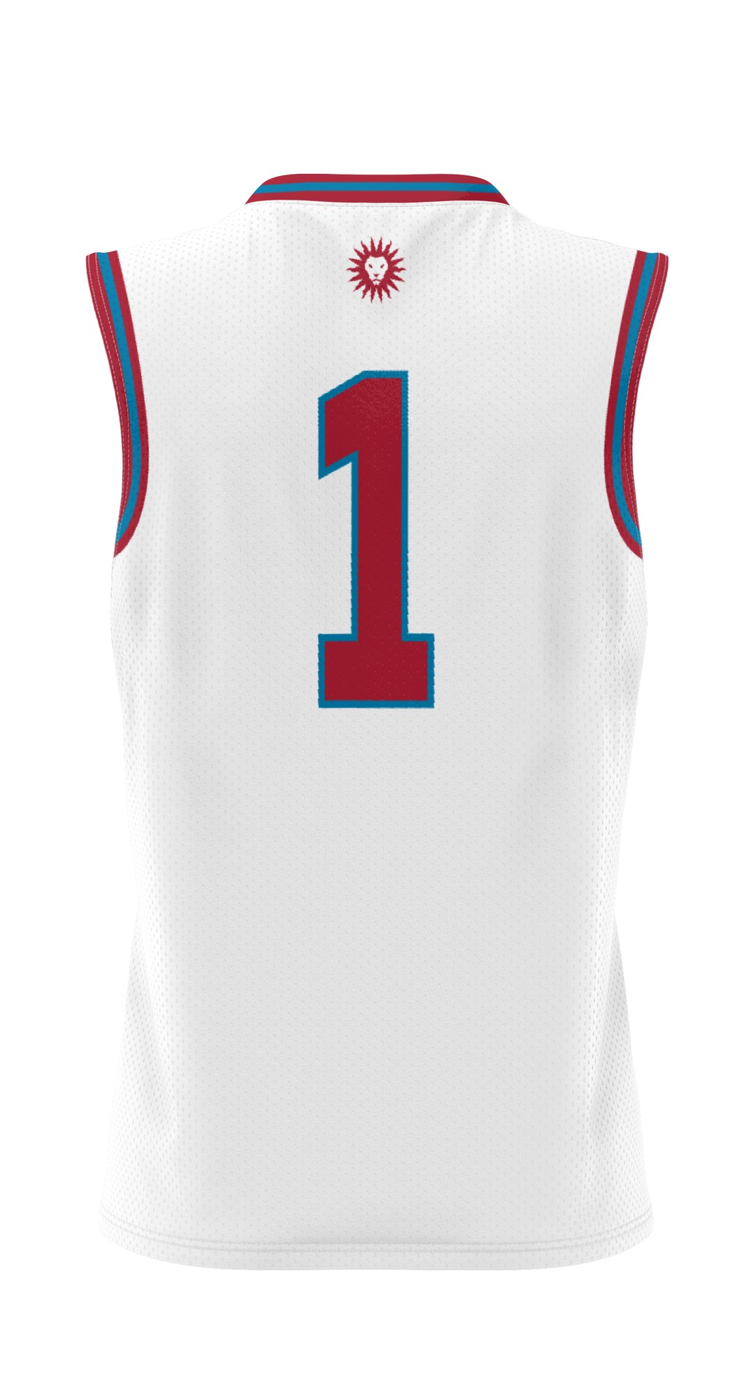#1 Loyola Marymount Lions Lightweight Basketball Jersey White - back view