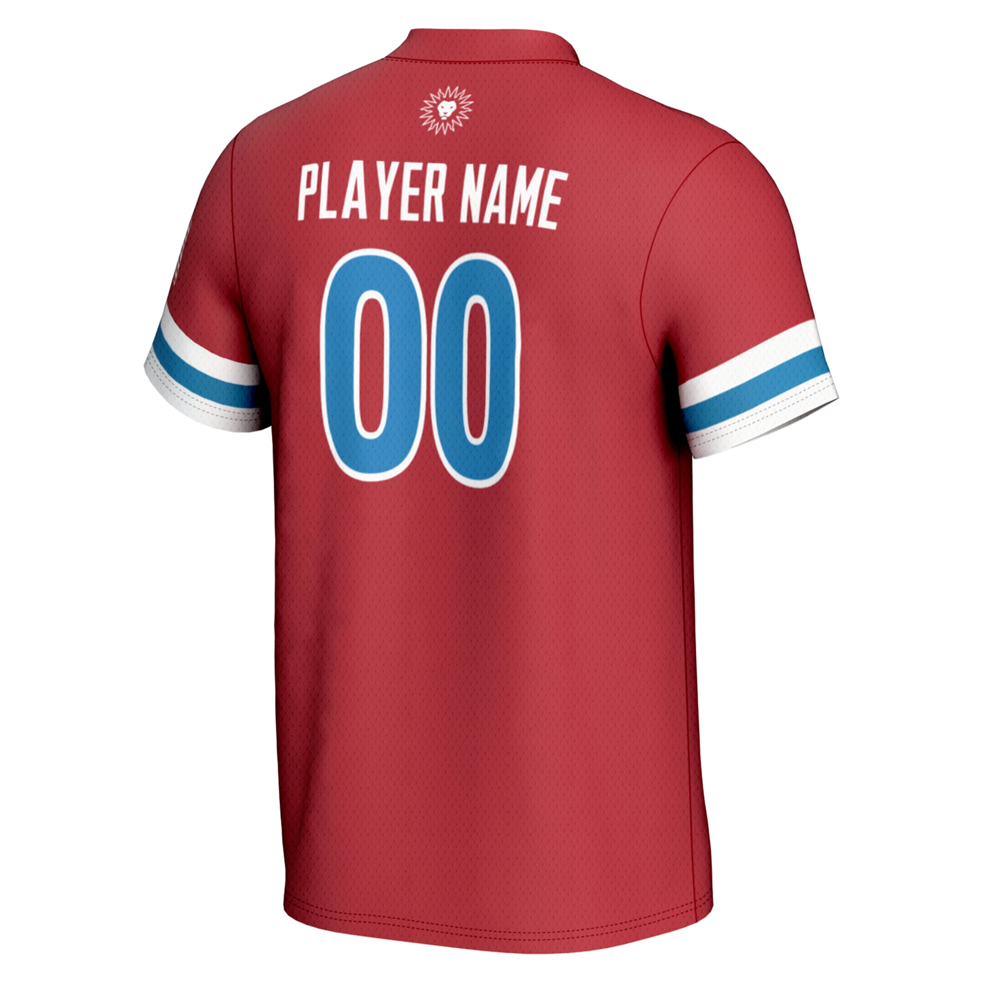 Loyola Marymount Lions Youth Softball Lightweight Jersey Crimson - back view