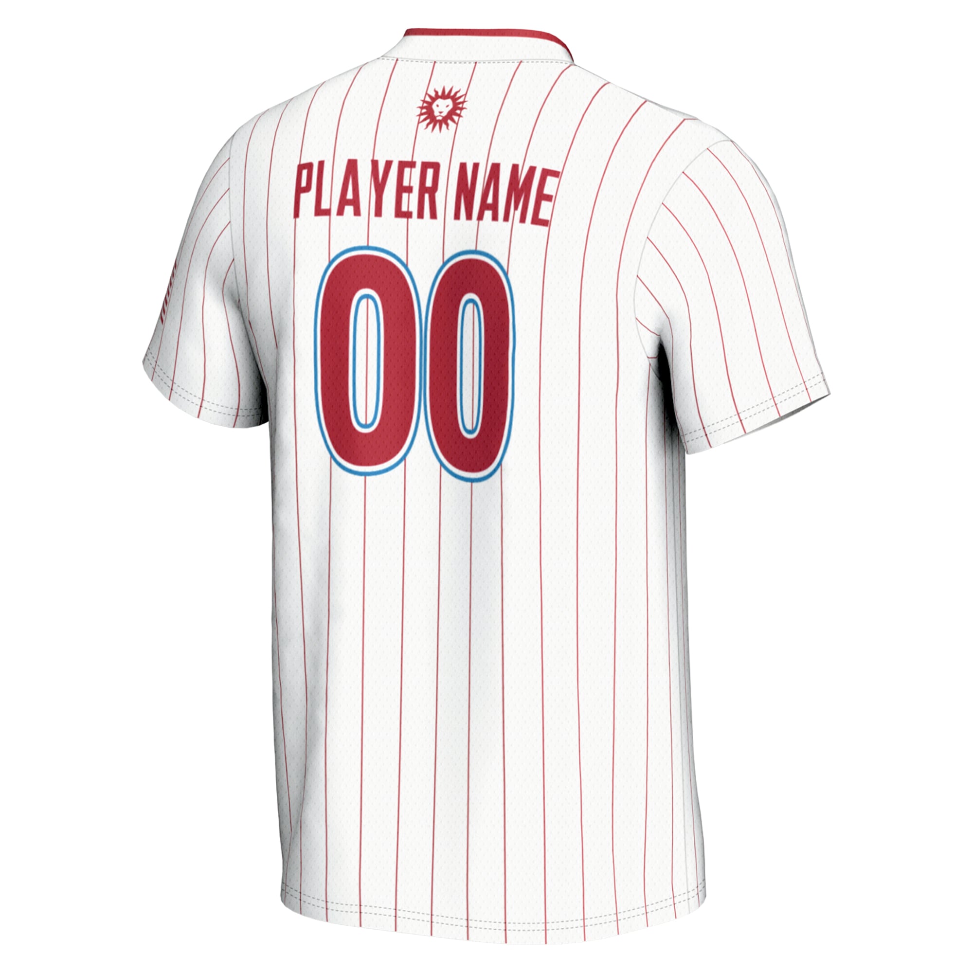 Loyola Marymount Lions Unisex Softball Lightweight Jersey White - back view