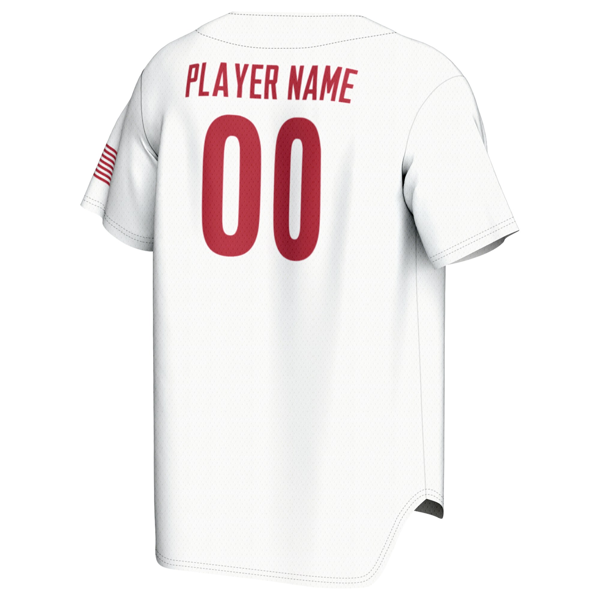 Loyola Marymount Lions Youth Lightweight Baseball Jersey White - back view