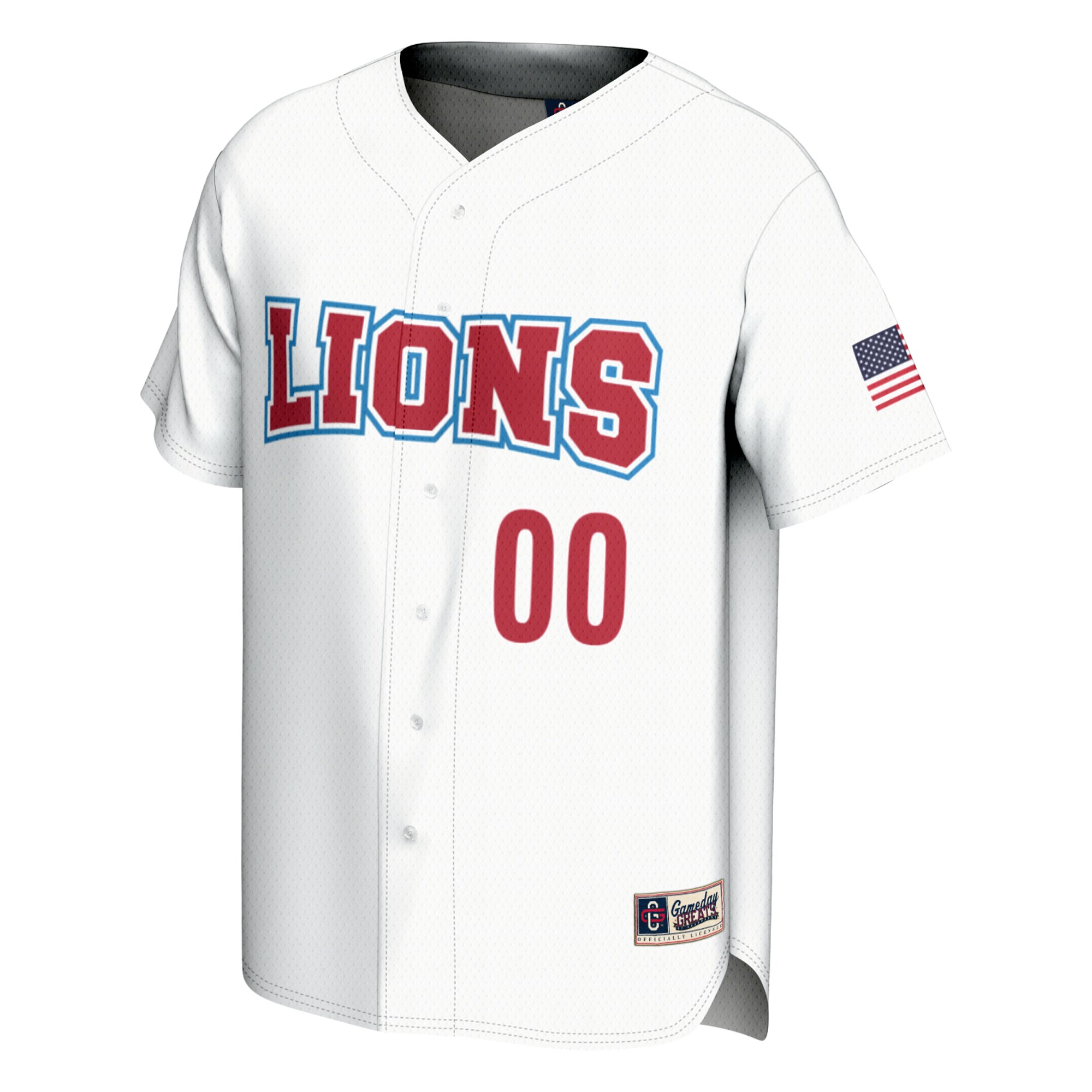 Loyola Marymount Lions Youth Lightweight Baseball Jersey White - front view