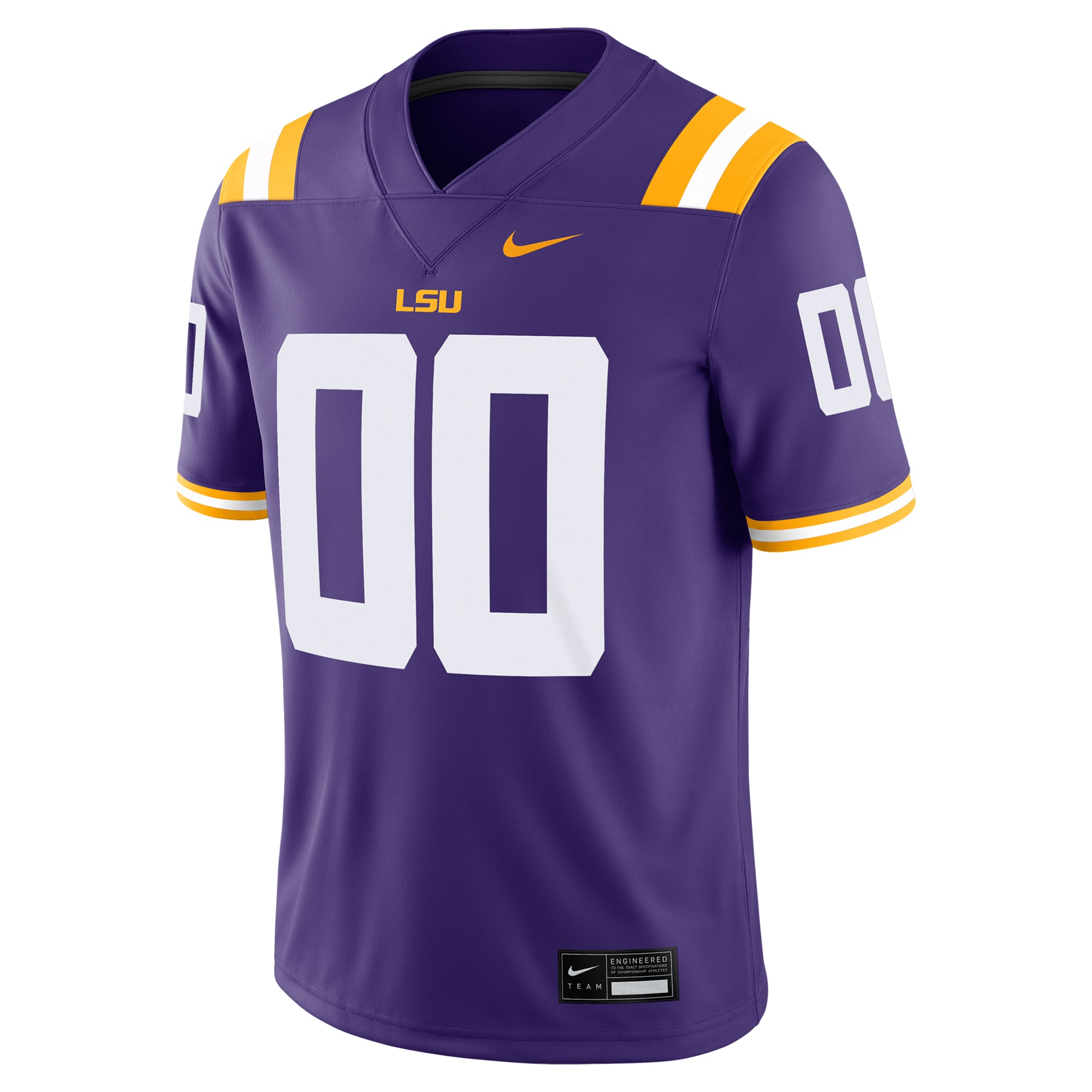 LSU Tigers Jersey Purple - front view