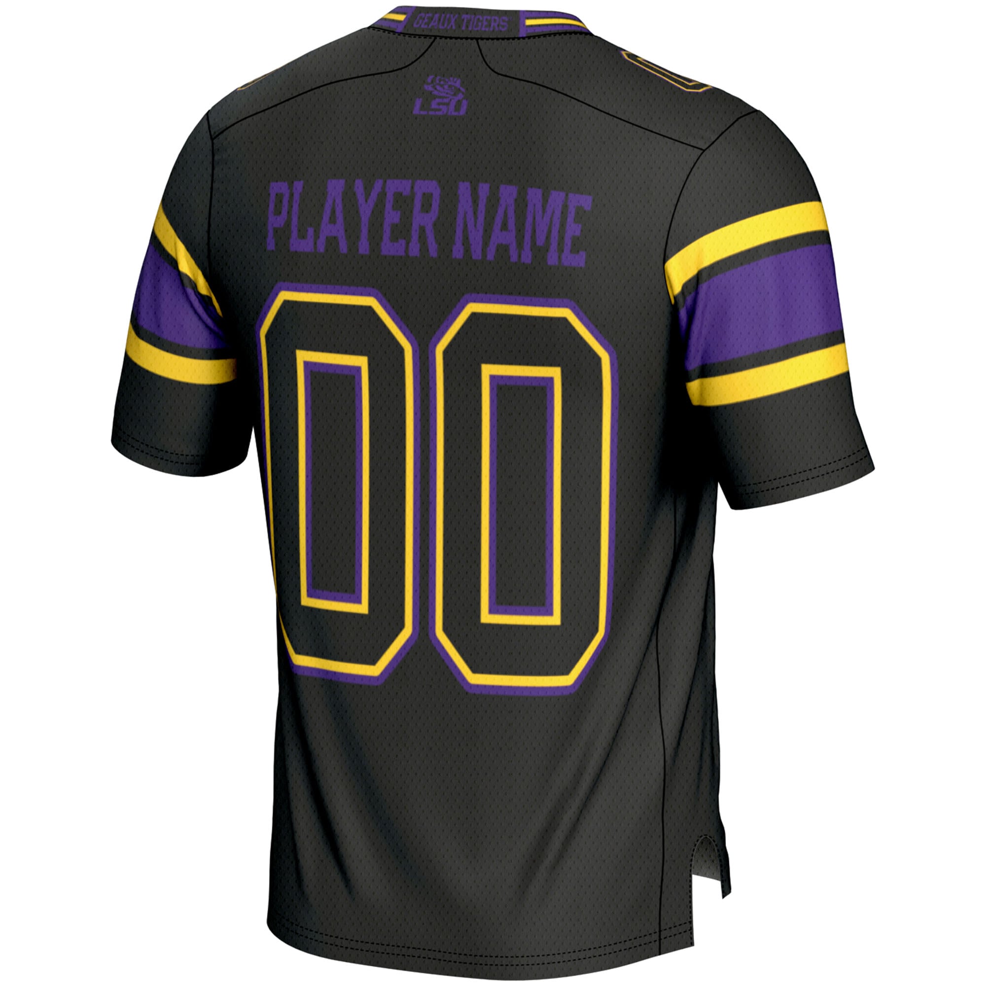 LSU Tigers Football Jersey Black - back view