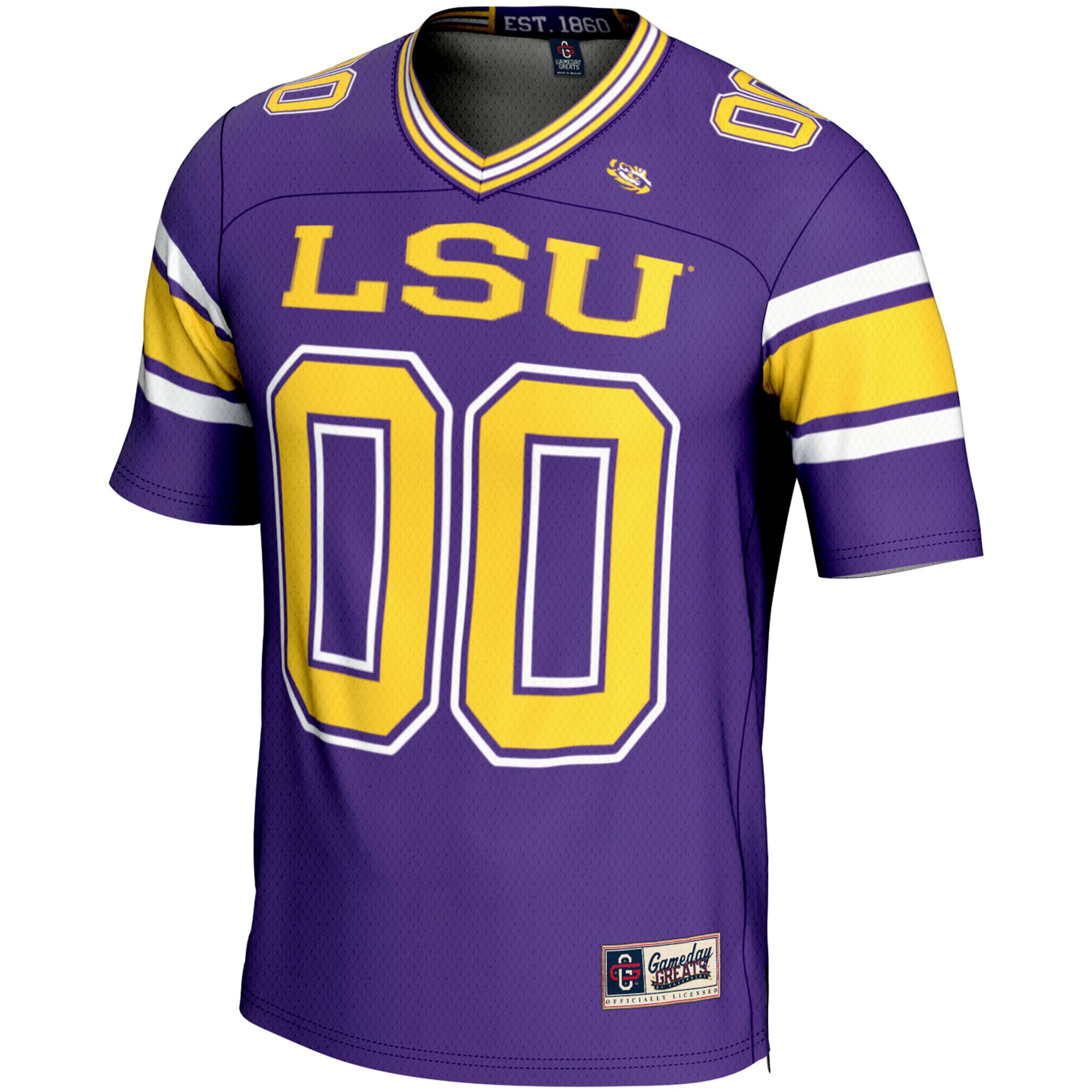 LSU Tigers Football Jersey Purple - front view