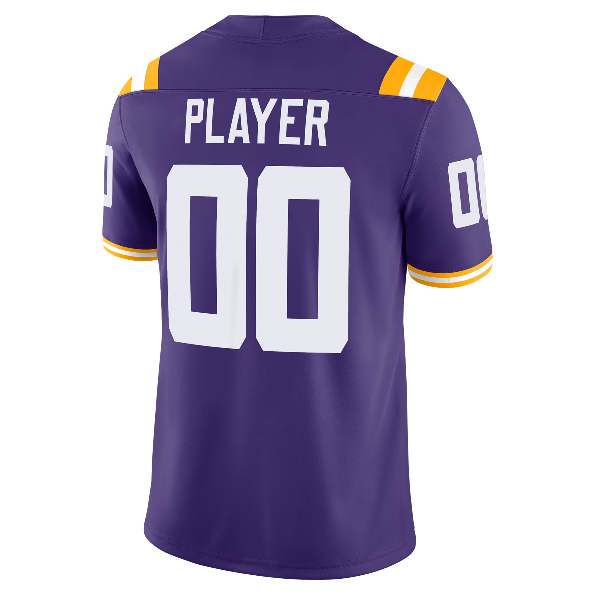 LSU Tigers Jersey Purple - back view